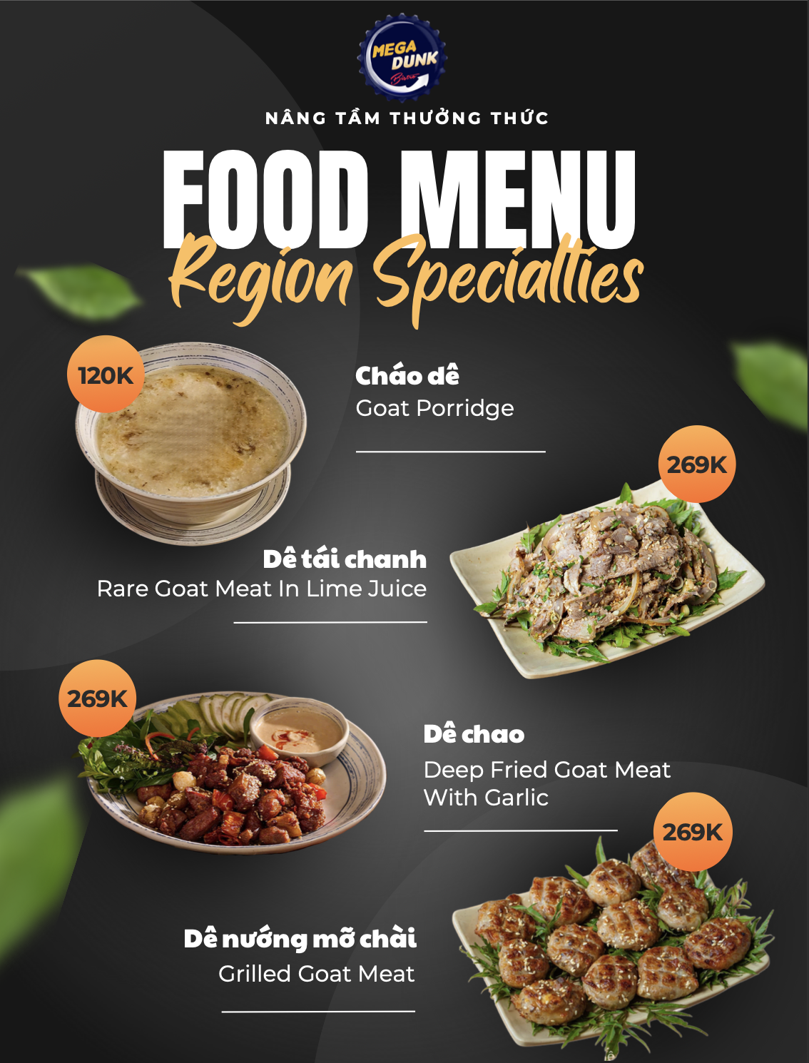 Menu Mega Dunk Bistro - Nguyễn Chánh 5