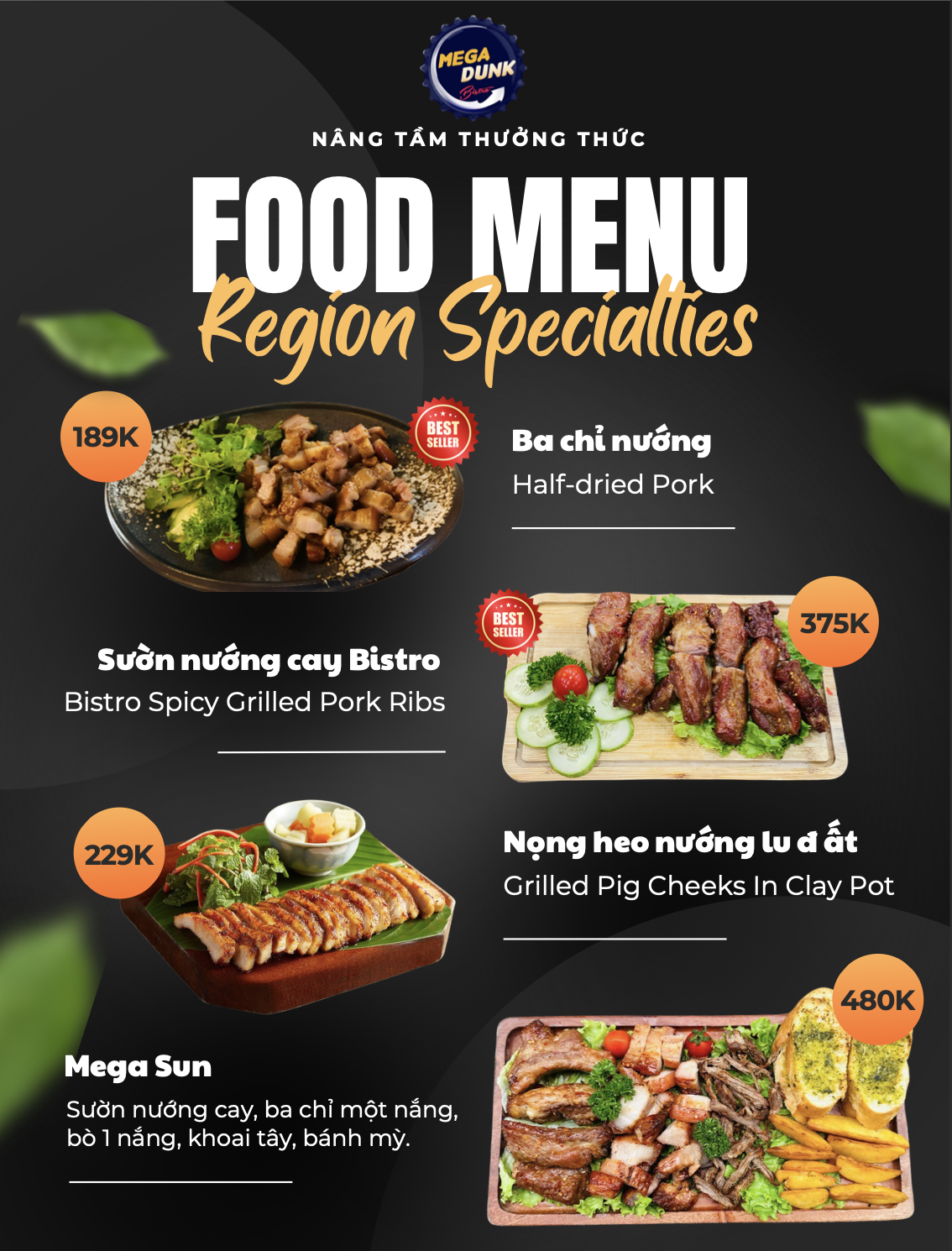 Menu Mega Dunk Bistro - Nguyễn Chánh 7