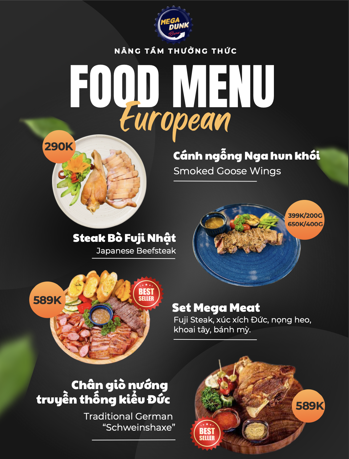 Menu Mega Dunk Bistro - Nguyễn Chánh 9