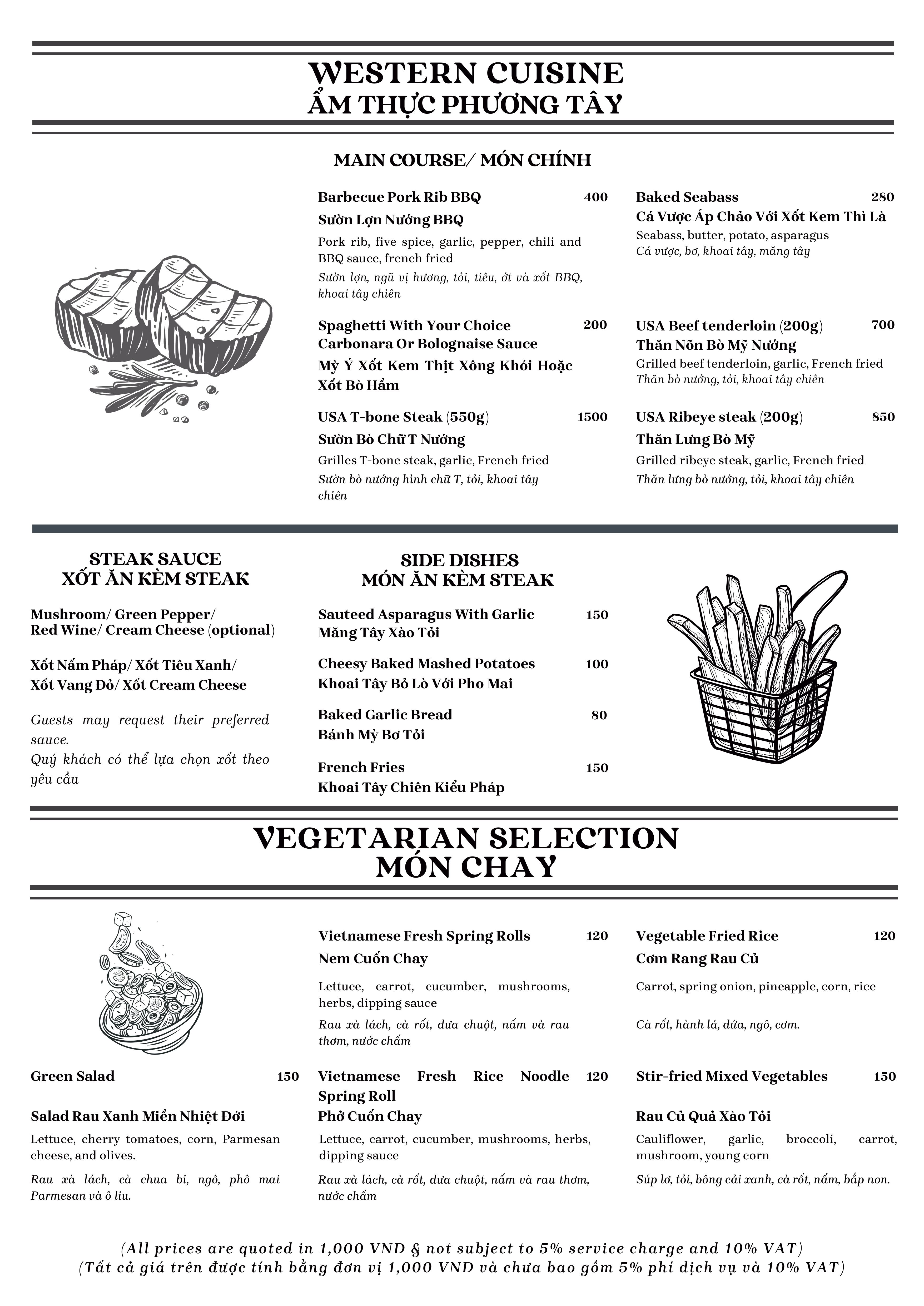 Menu Mun Dining - Le Chanvre Hanoi Hotel & Spa Hàng Gai 4