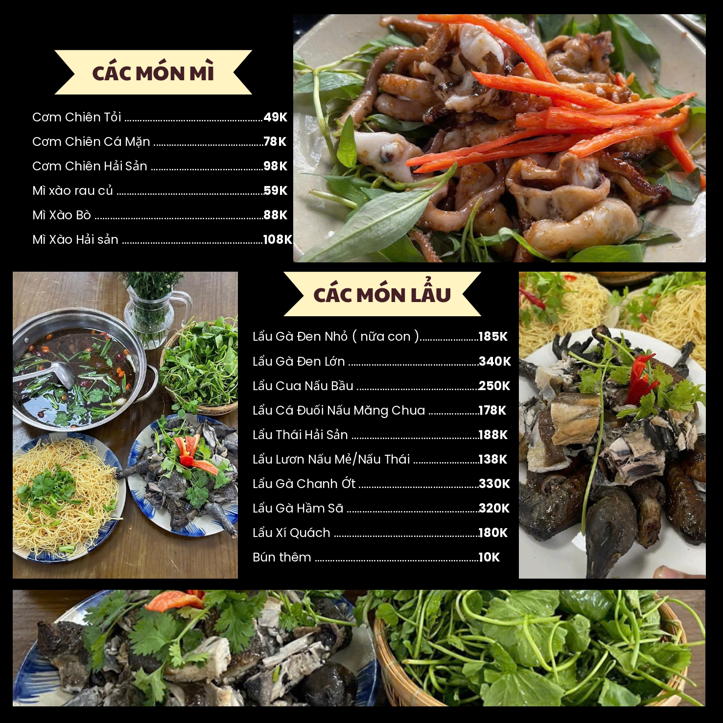 Menu Giao Khẩu Quán - Thạnh Lộc 2