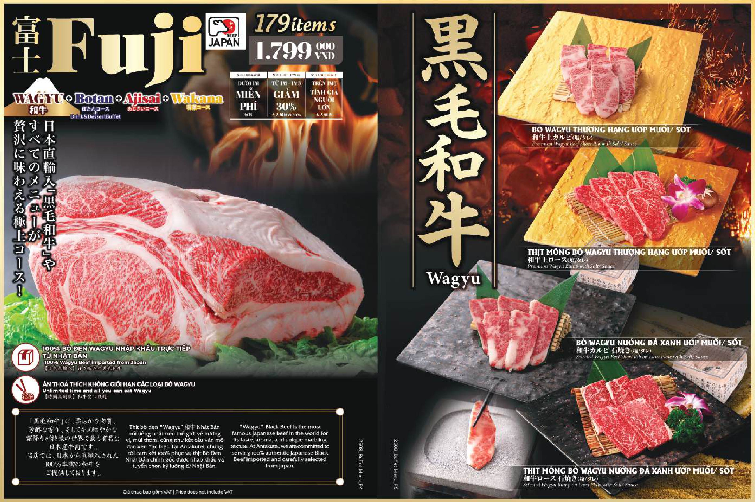 Menu Anrakutei Premium - Nguyễn Trãi 3