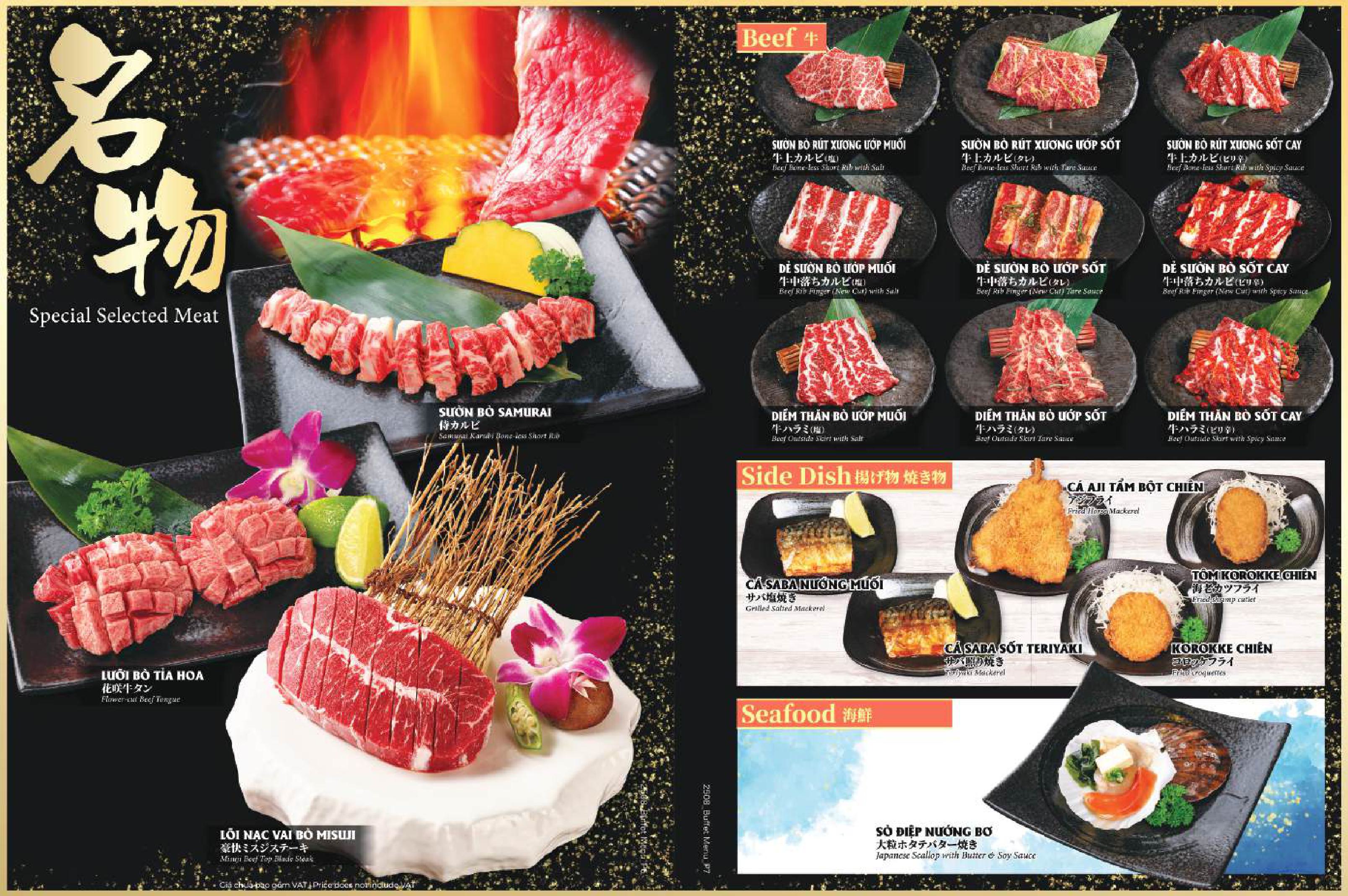 Menu Anrakutei Premium - Nguyễn Trãi 4