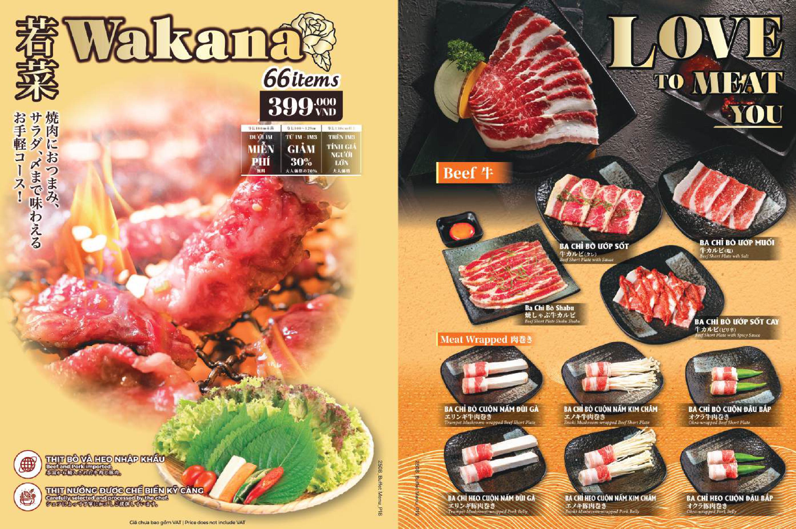 Menu Anrakutei Premium - Nguyễn Trãi 10 