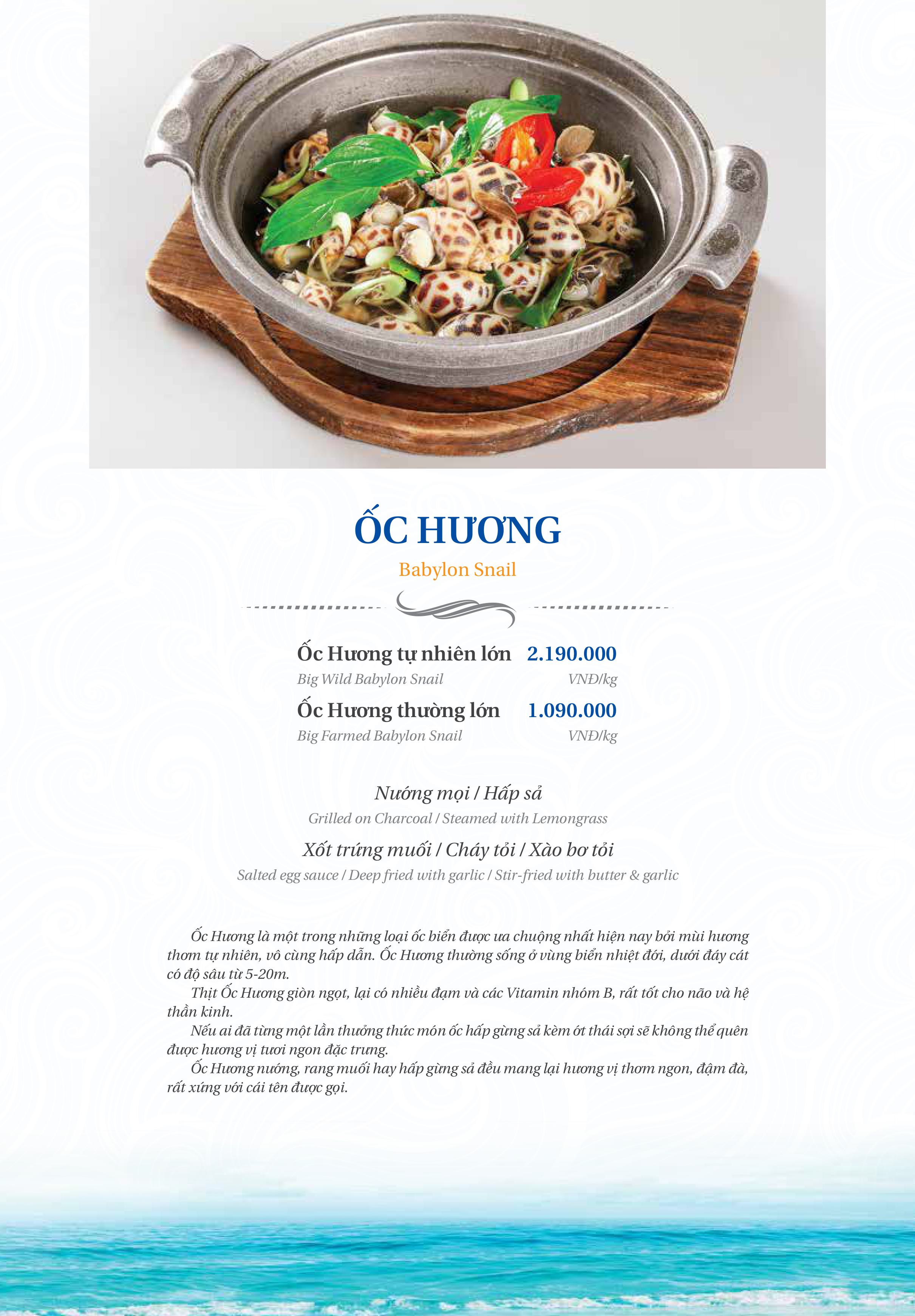 Menu Thế Giới Hải Sản - Trần Hưng Đạo 3 