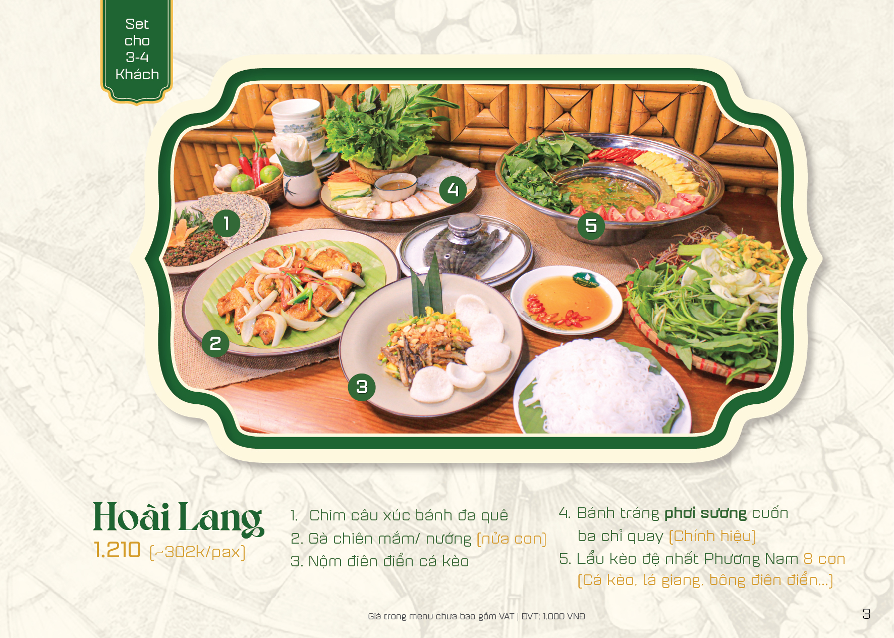 Menu Phương Nam 3