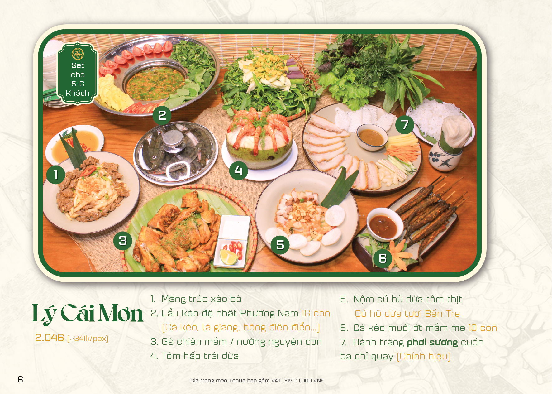 Menu Phương Nam 6