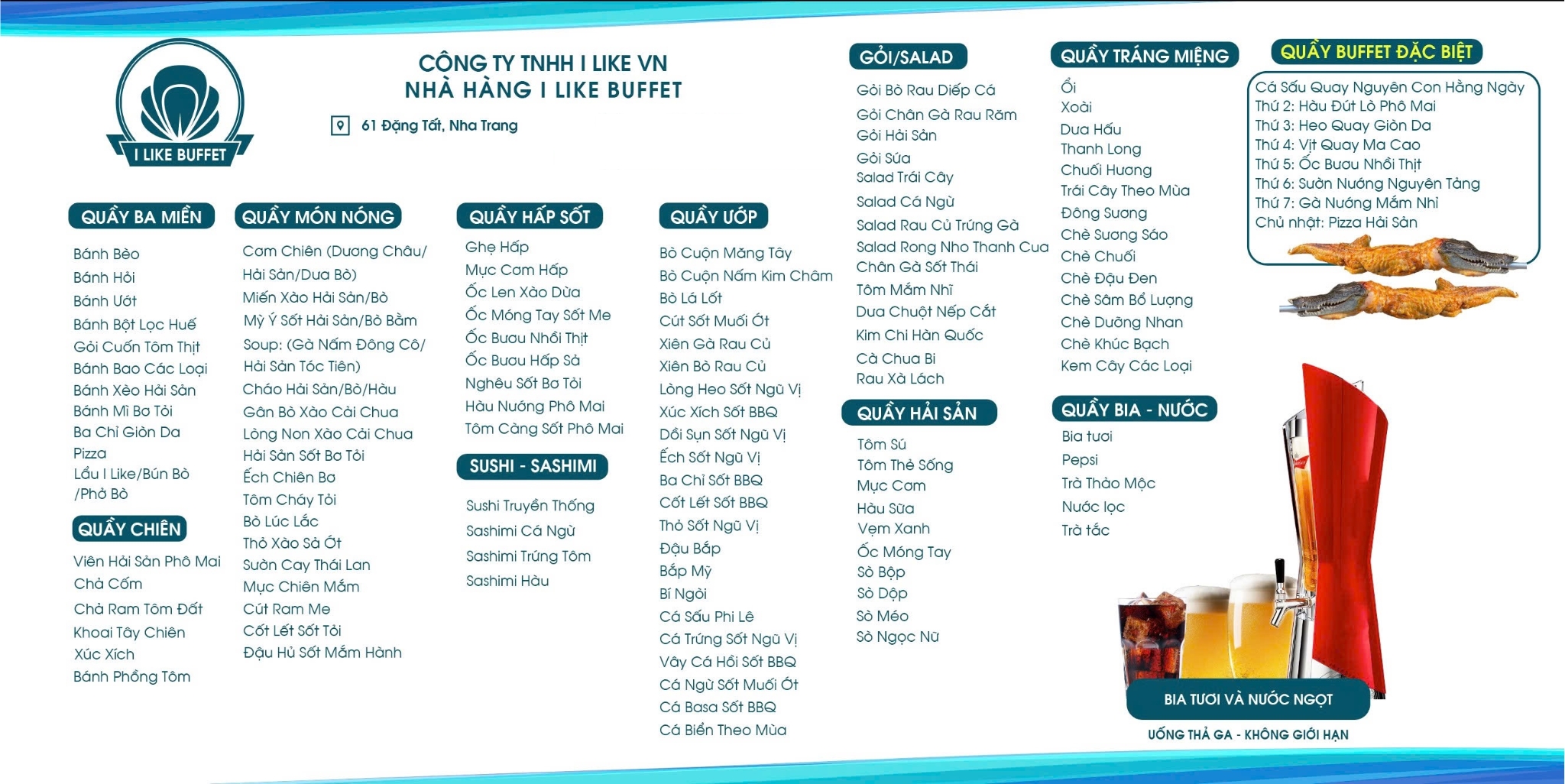 Menu I Like Buffet - Nha Trang 1
