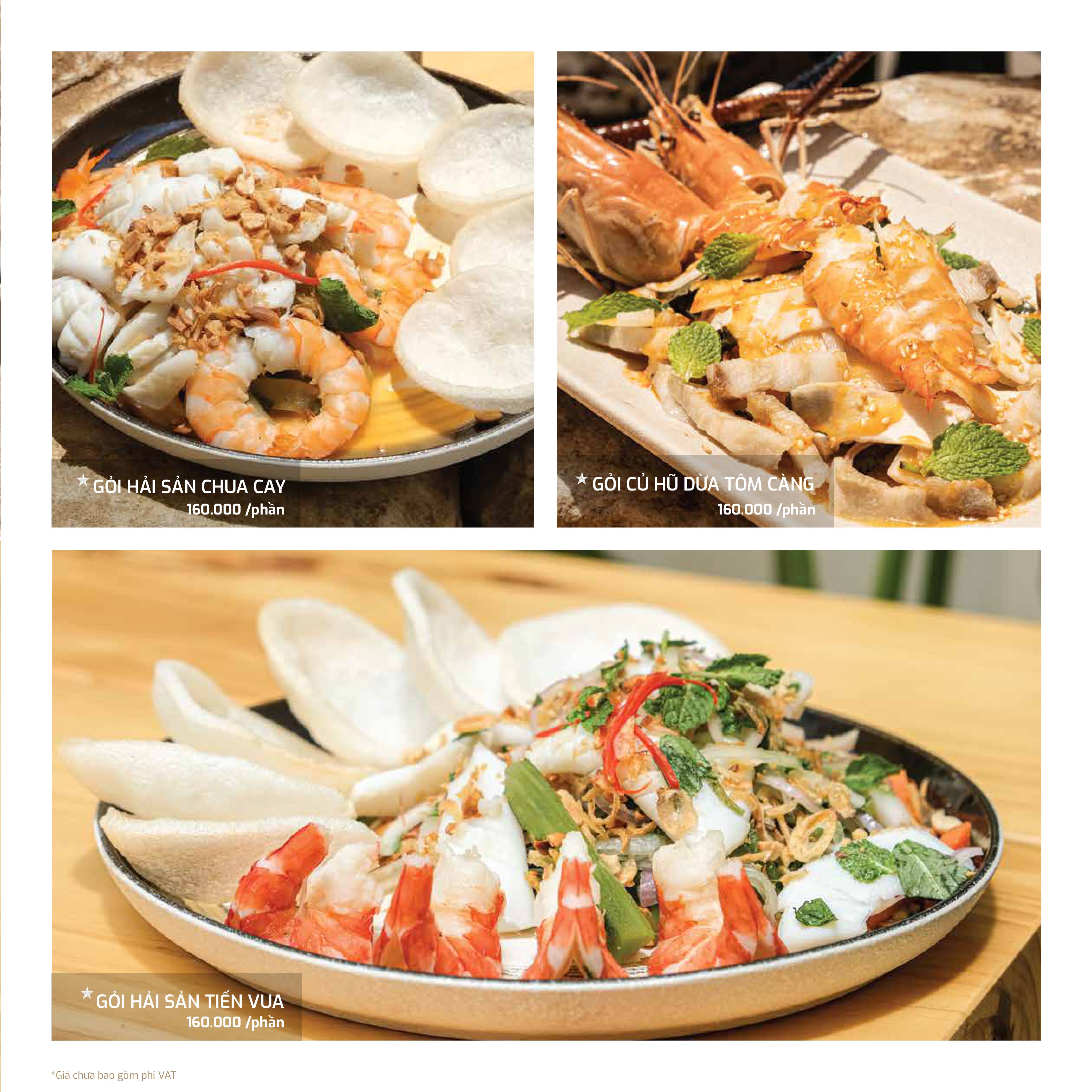 Menu O2 Seafood - Song Hành 2