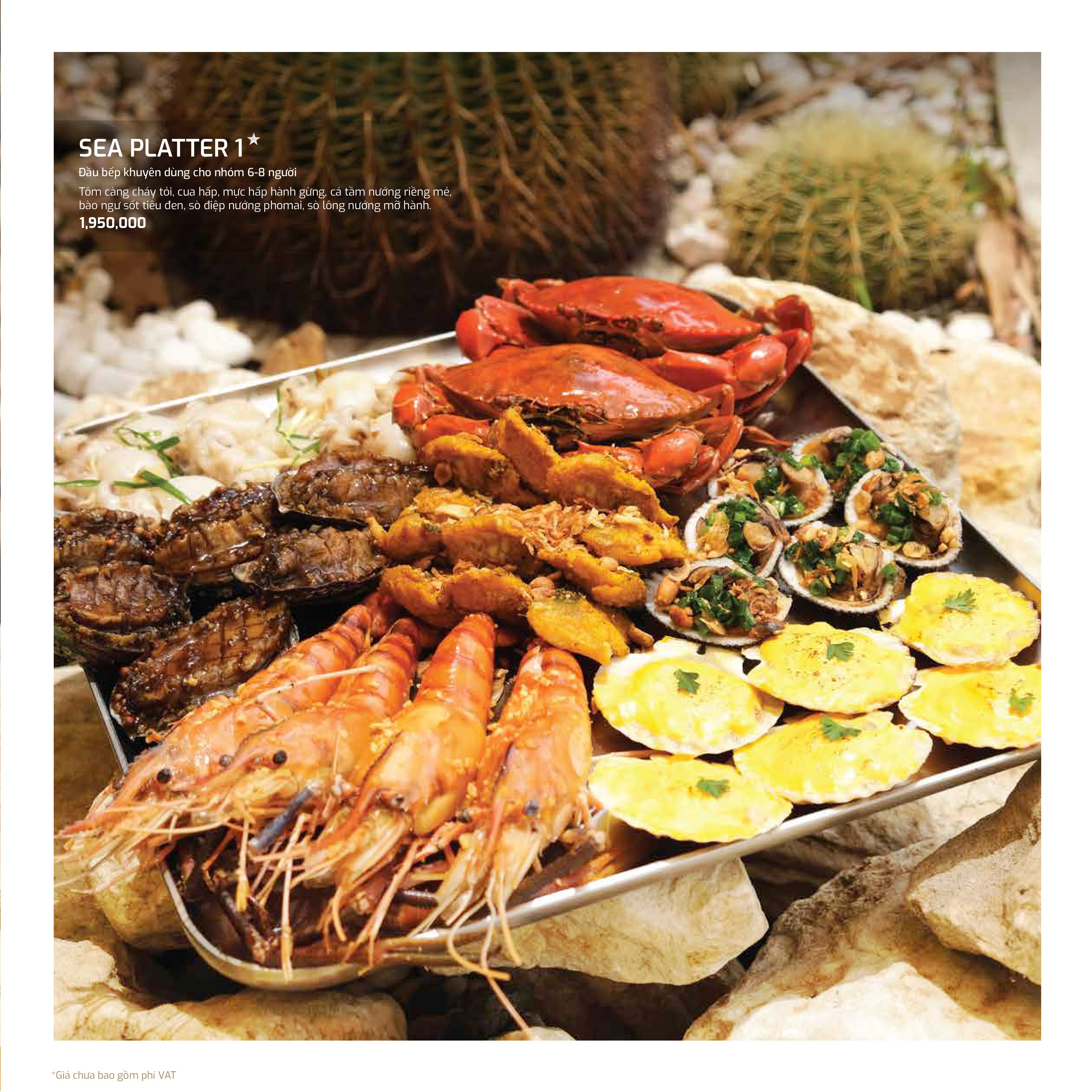 Menu O2 Seafood - Song Hành 4