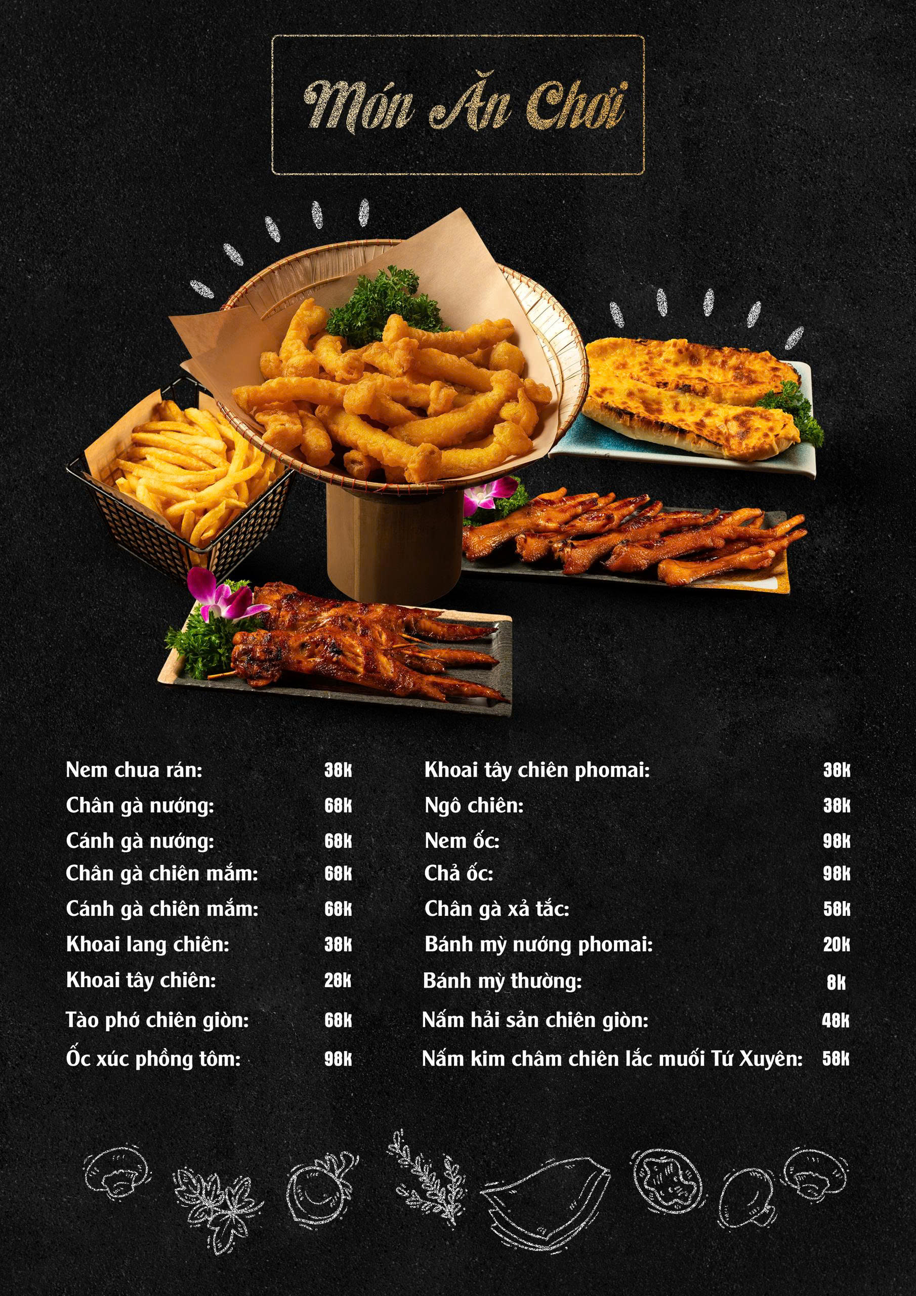 Menu Tiệm Ốc 2 Tay - 76 Ngọc Khánh 1