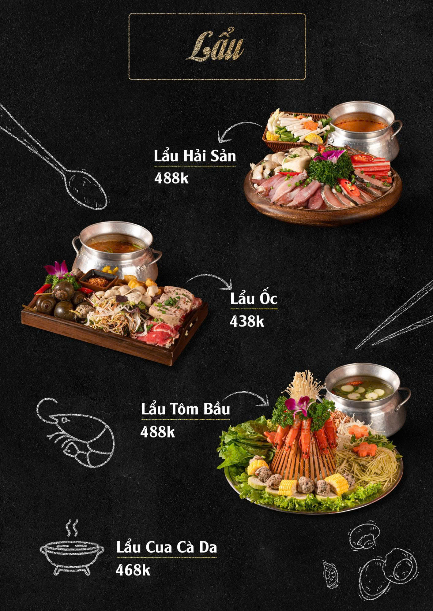 Menu Tiệm Ốc 2 Tay - 76 Ngọc Khánh 4