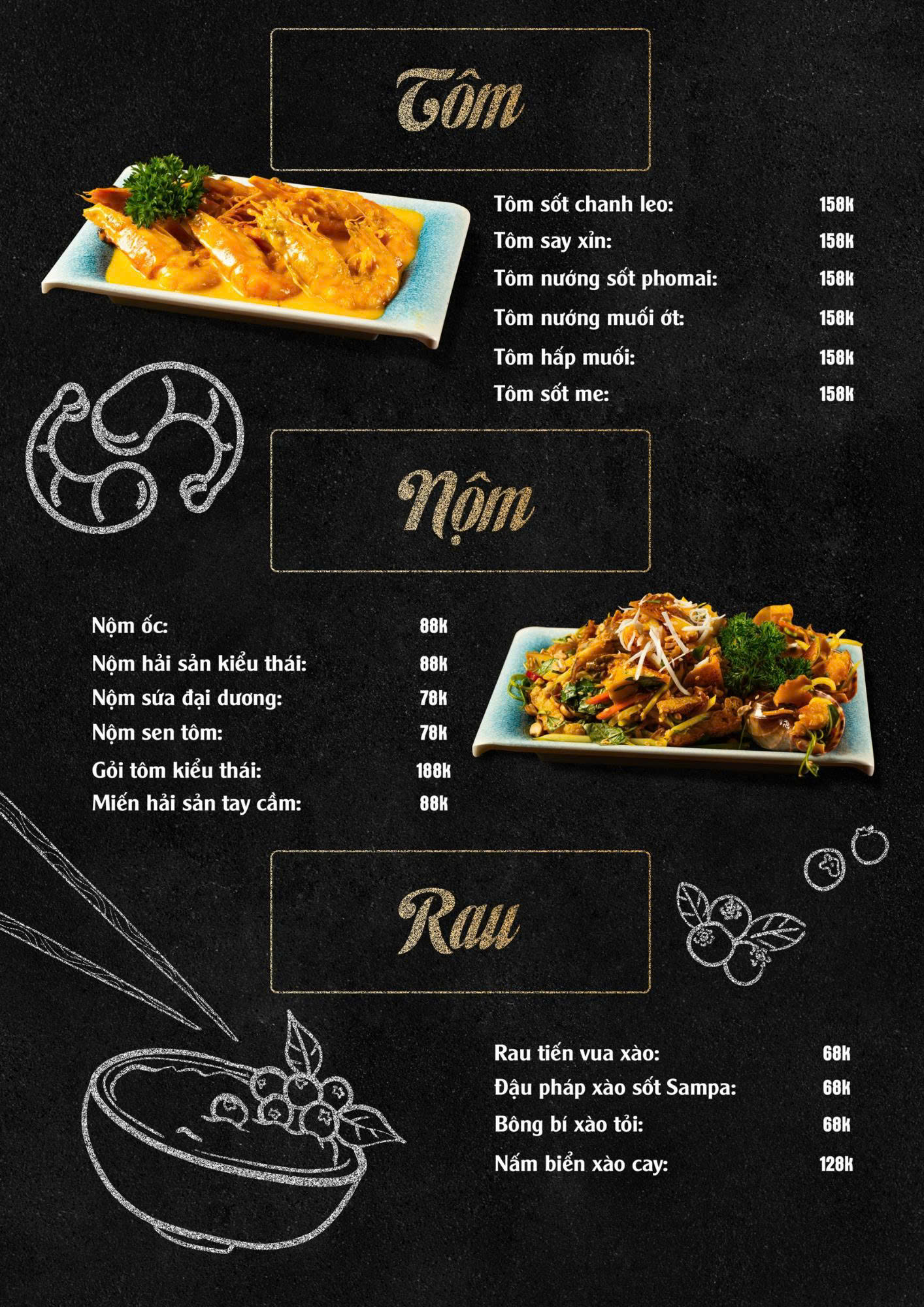 Menu Tiệm Ốc 2 Tay - 76 Ngọc Khánh 6
