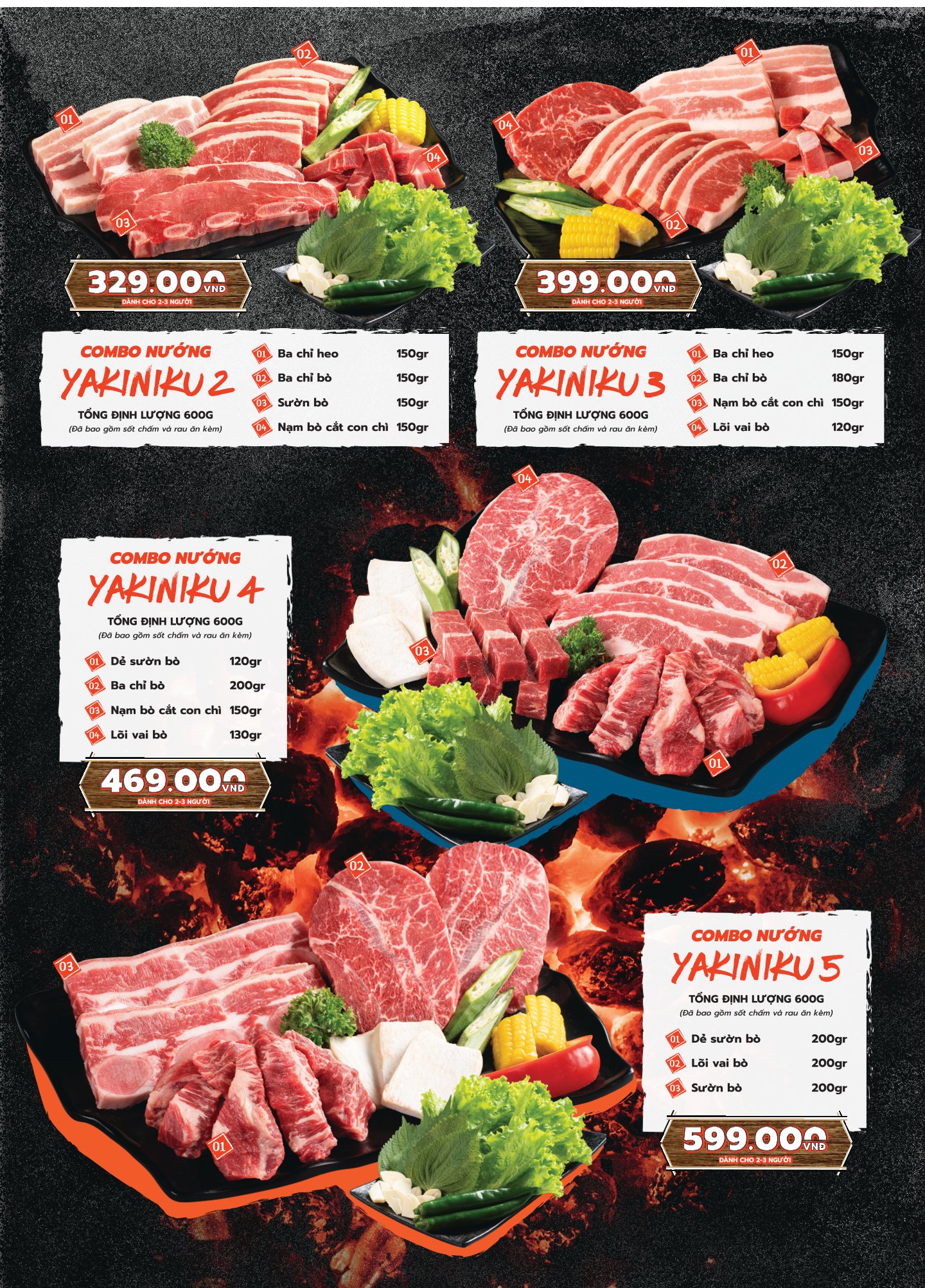 Menu Yakimono - Hùng Vương Plaza 34 