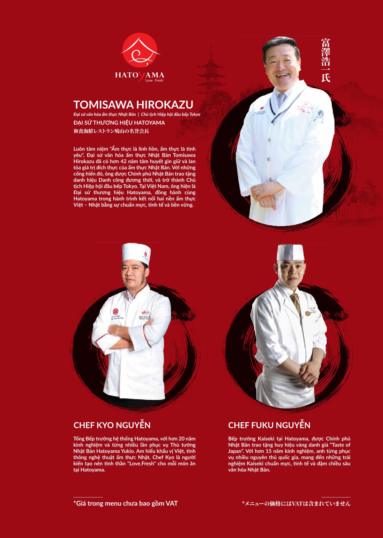 Menu Hatoyama - Hạ Long 3 