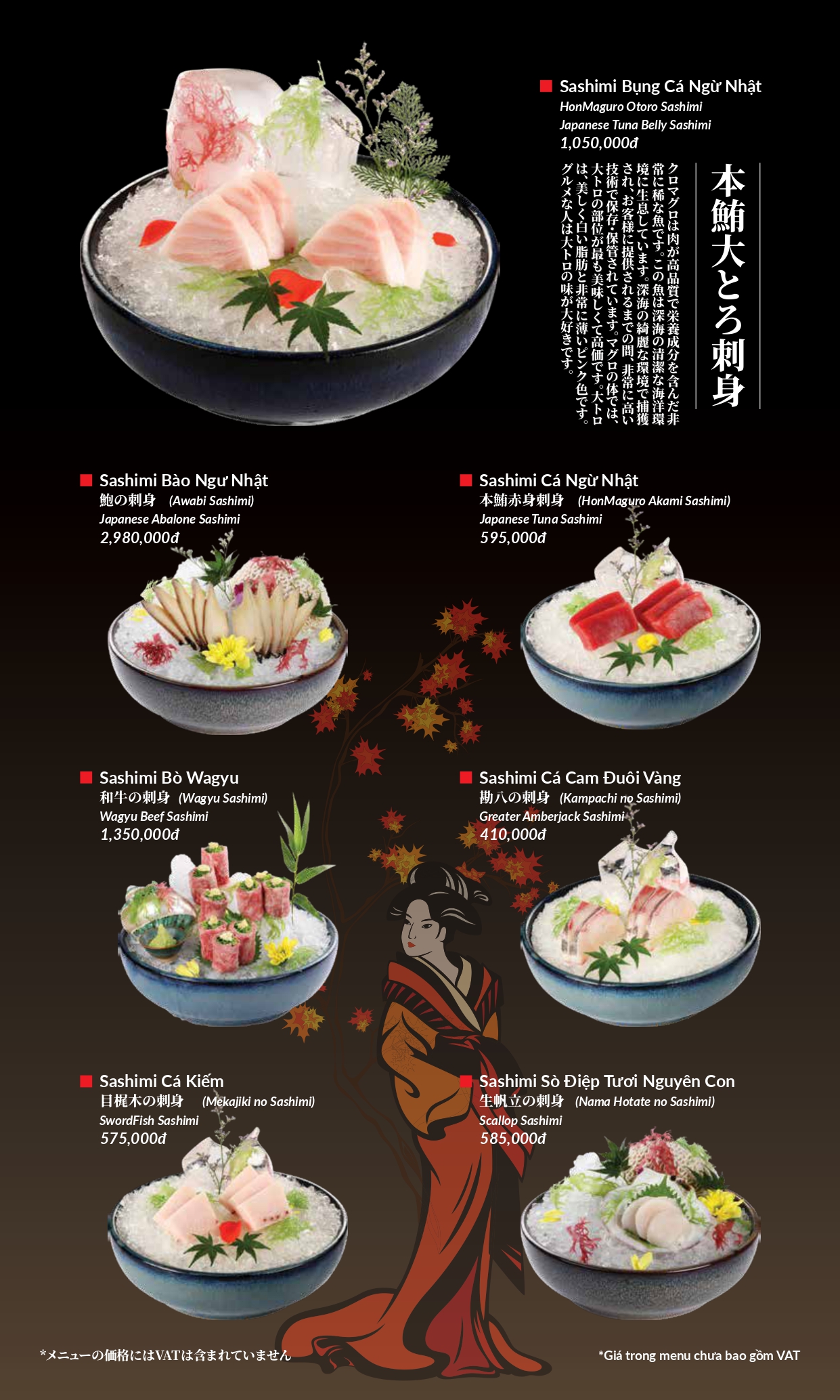 Menu Hatoyama - Vạn Phúc 12 
