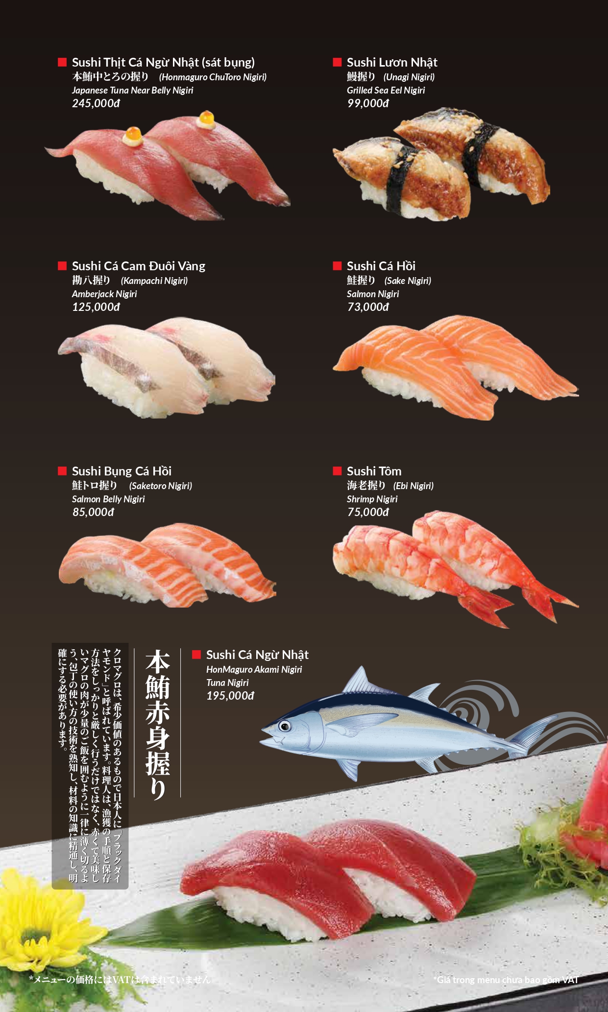 Menu Hatoyama - Vạn Phúc 19 