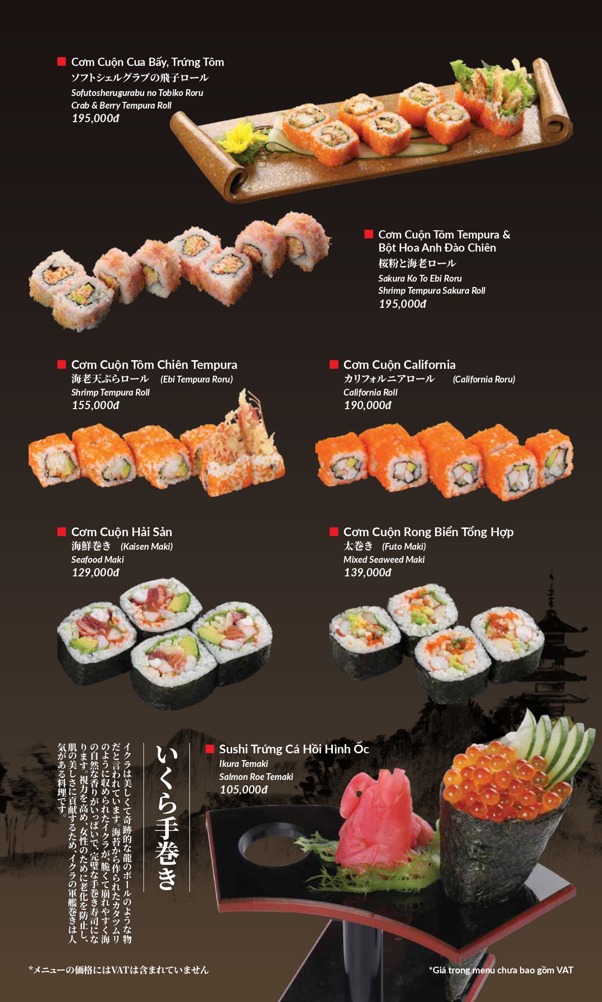 Menu Hatoyama - Vạn Phúc 23 