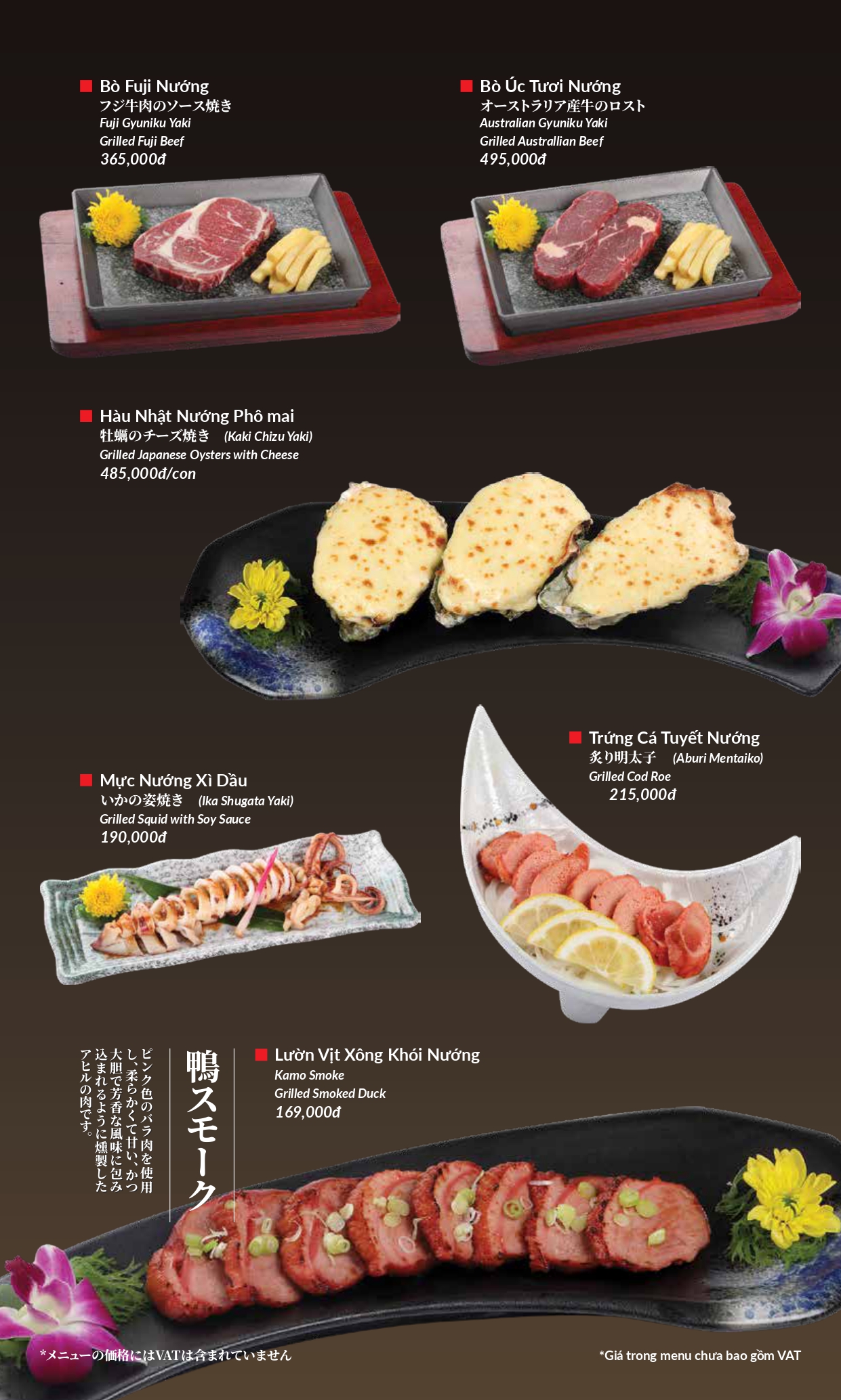 Menu Hatoyama - Vạn Phúc 33 