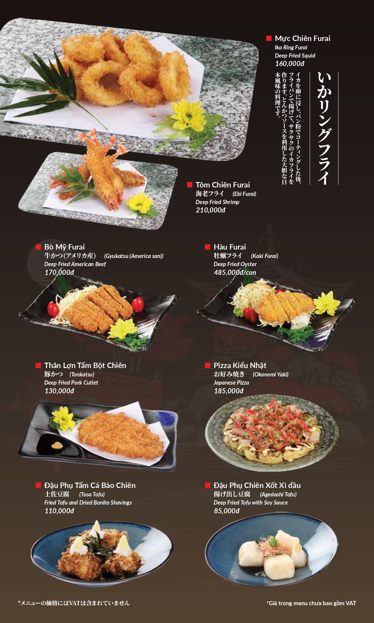 Menu Hatoyama - Vạn Phúc 38 