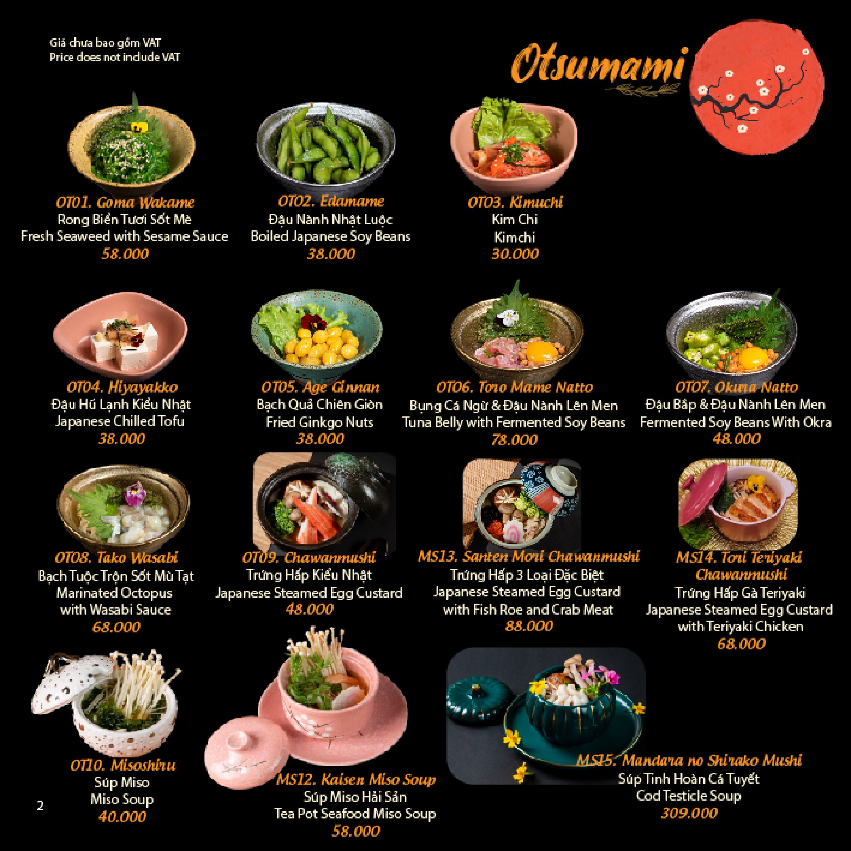 Menu Matsuri Japanese Restaurant - Landmark 81 1 