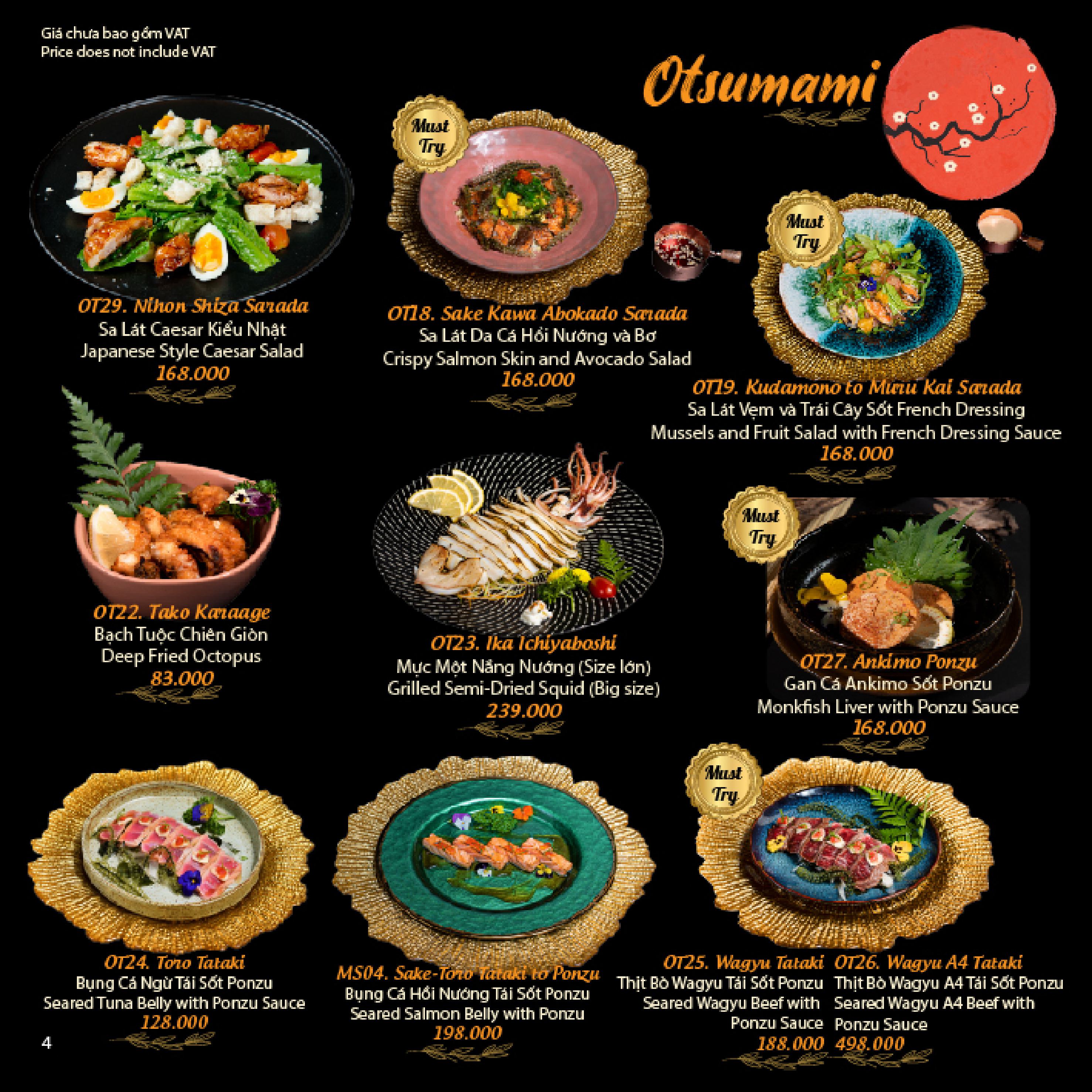Menu Matsuri Japanese Restaurant - Landmark 81 3 