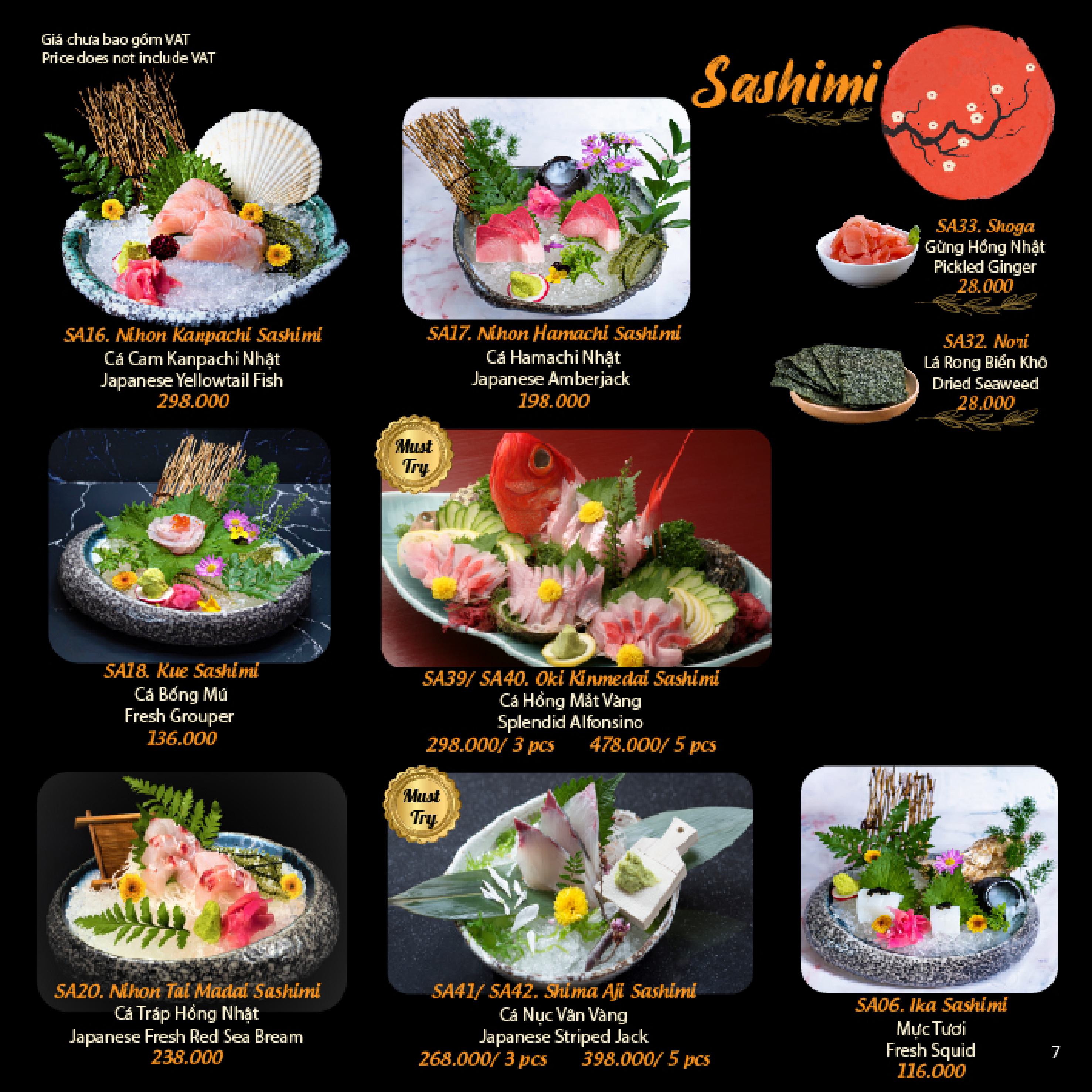 Menu Matsuri Japanese Restaurant - Landmark 81 6 