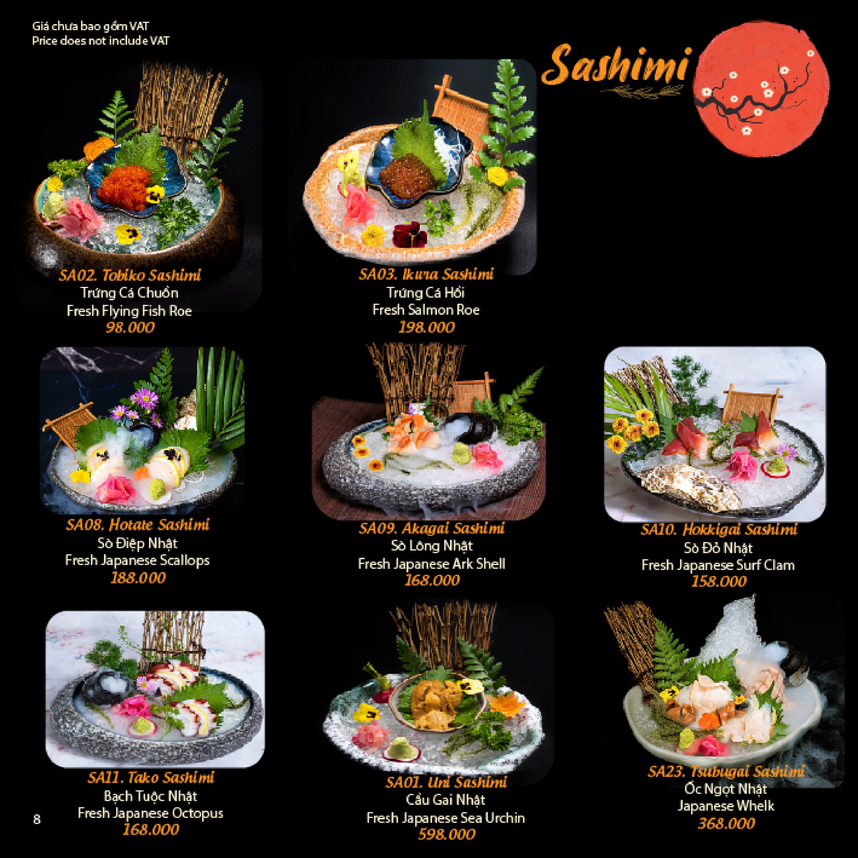Menu Matsuri Japanese Restaurant - Landmark 81 7 