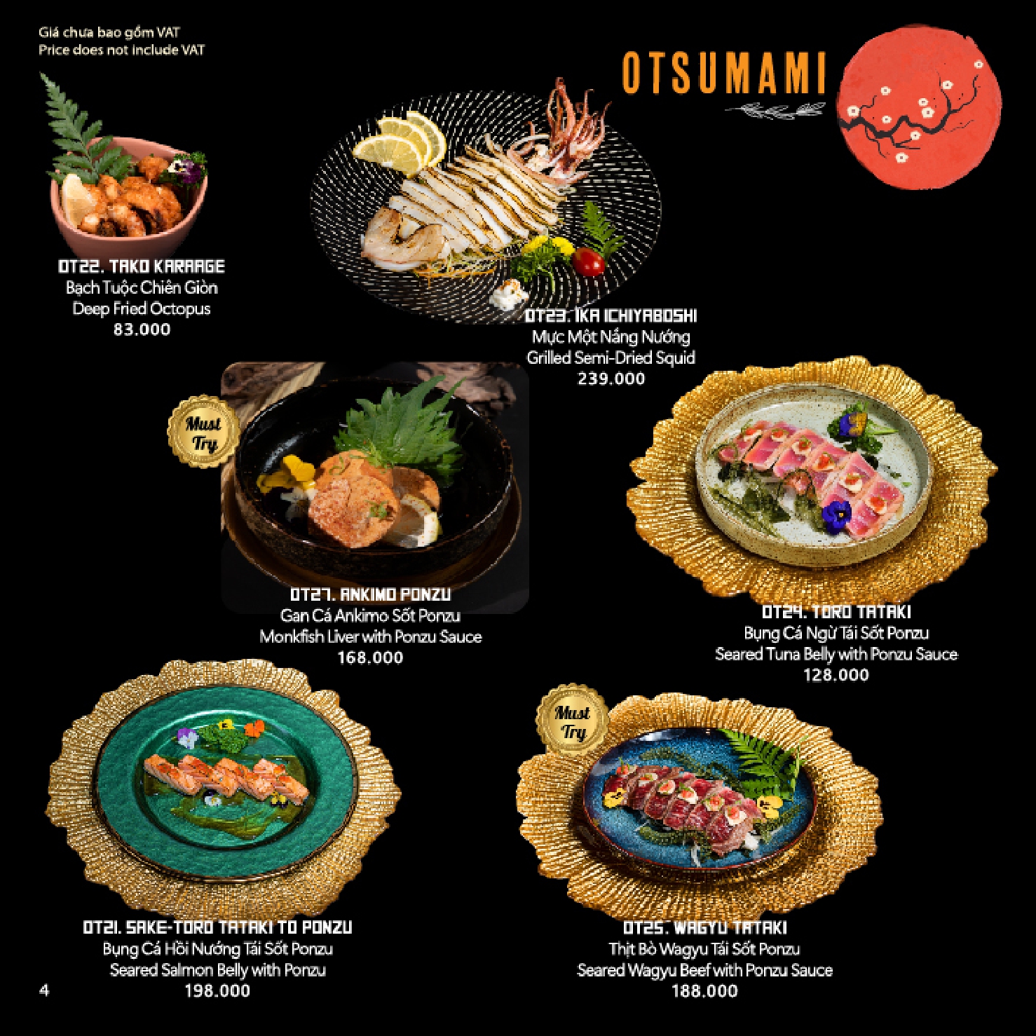 Menu Matsuri Modern Izakaya - Sala 4 