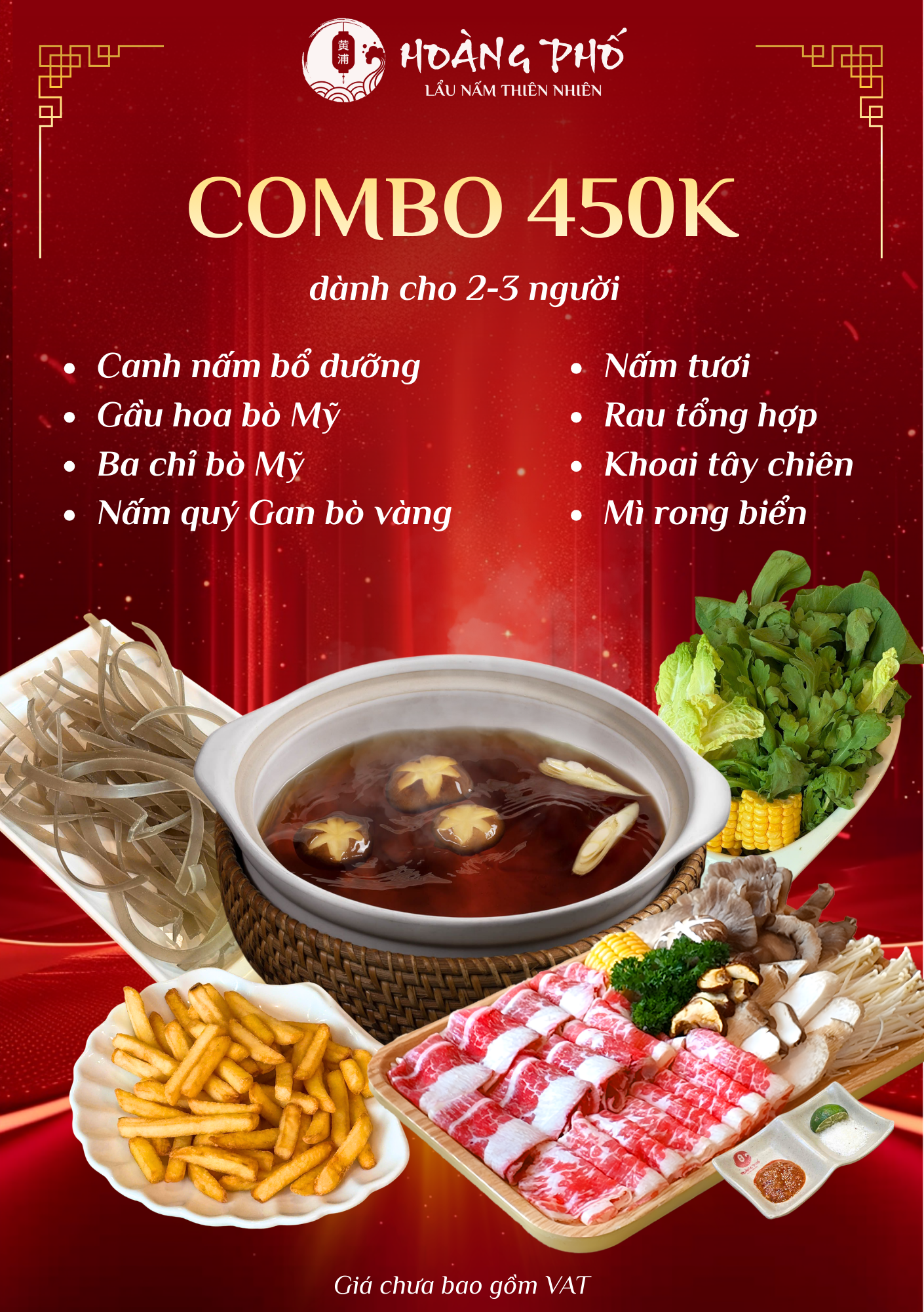 Menu Lẩu Nấm Hoàng Phố - 34 Nguyễn Thị Định 2 