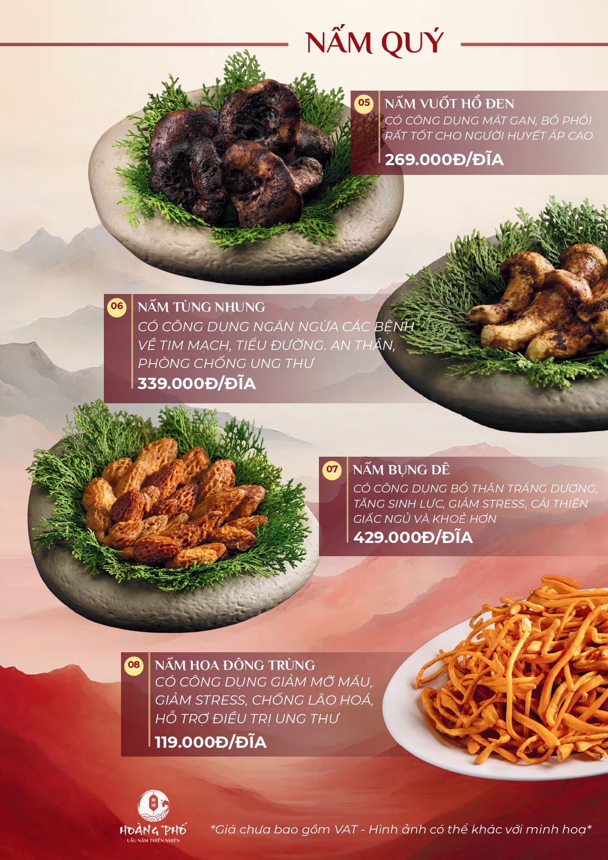 Menu Lẩu Nấm Hoàng Phố - 34 Nguyễn Thị Định 5 