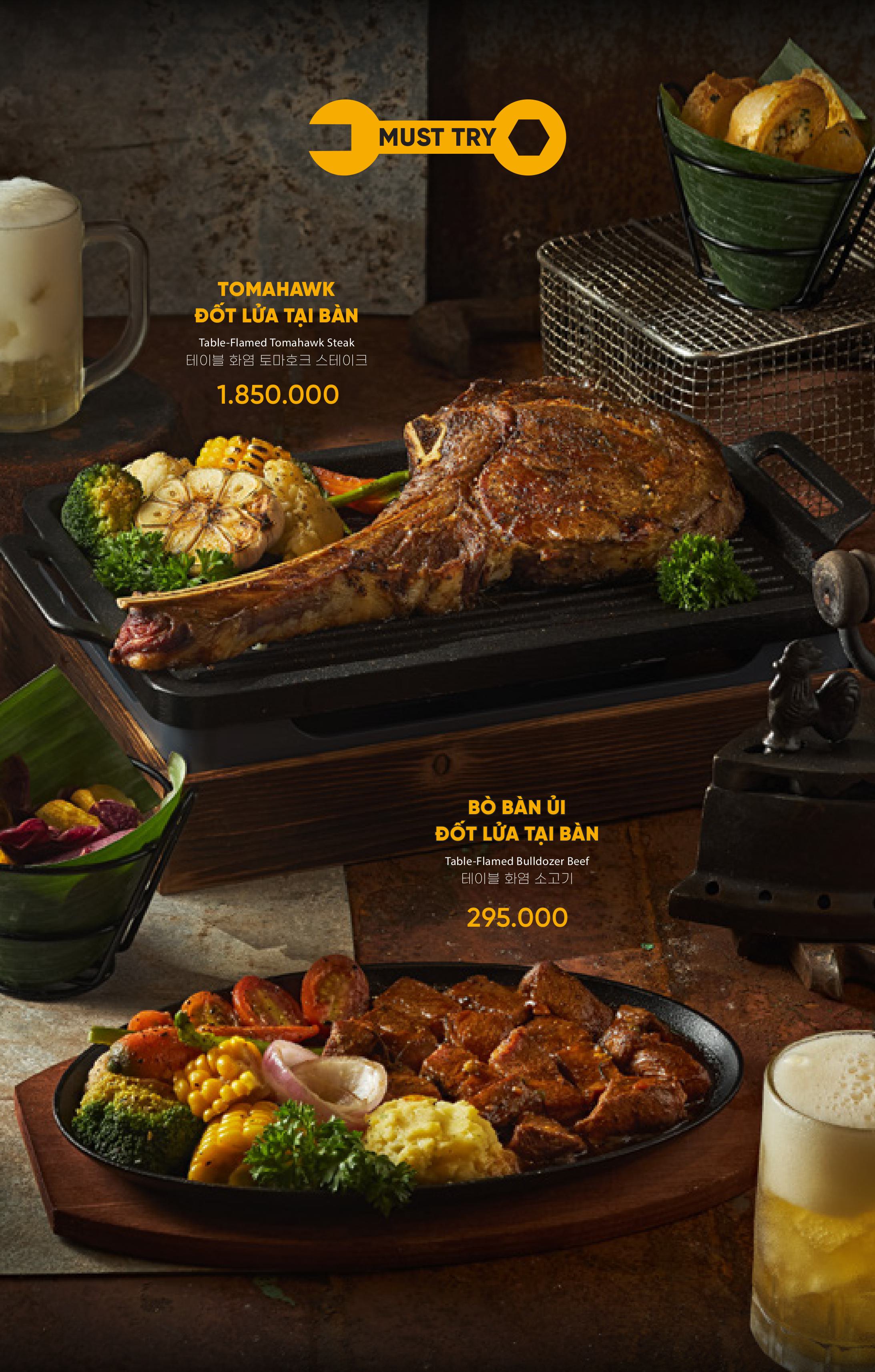 Menu Xà Gồ Thép - Xưởng Bia - Võ Văn Kiệt 5 