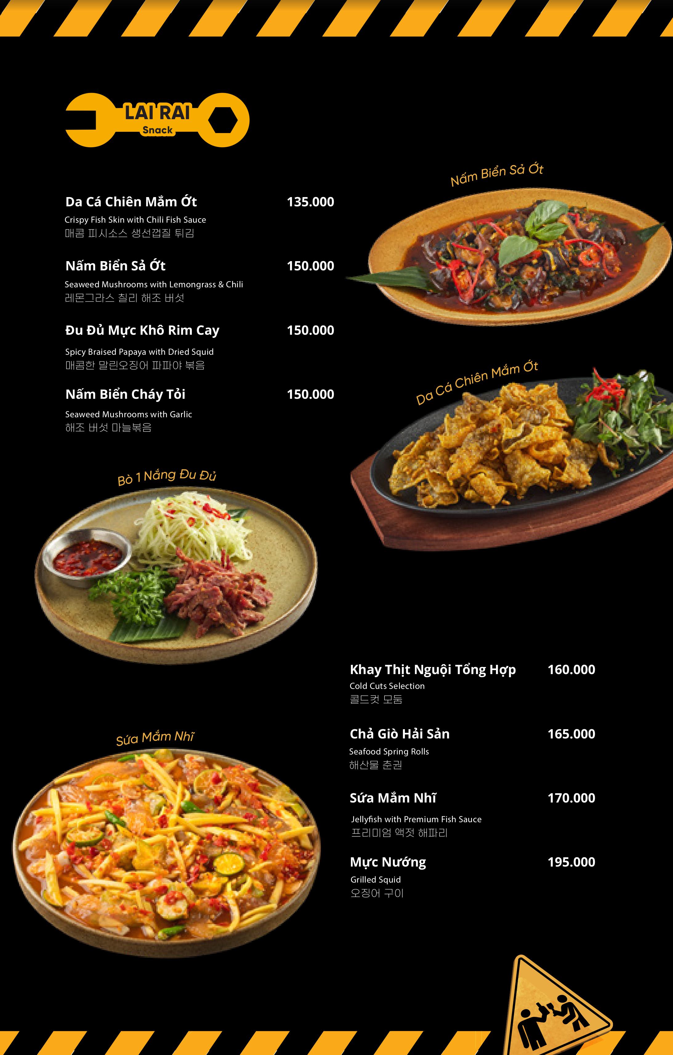 Menu Xà Gồ Thép - Xưởng Bia - Võ Văn Kiệt 8 