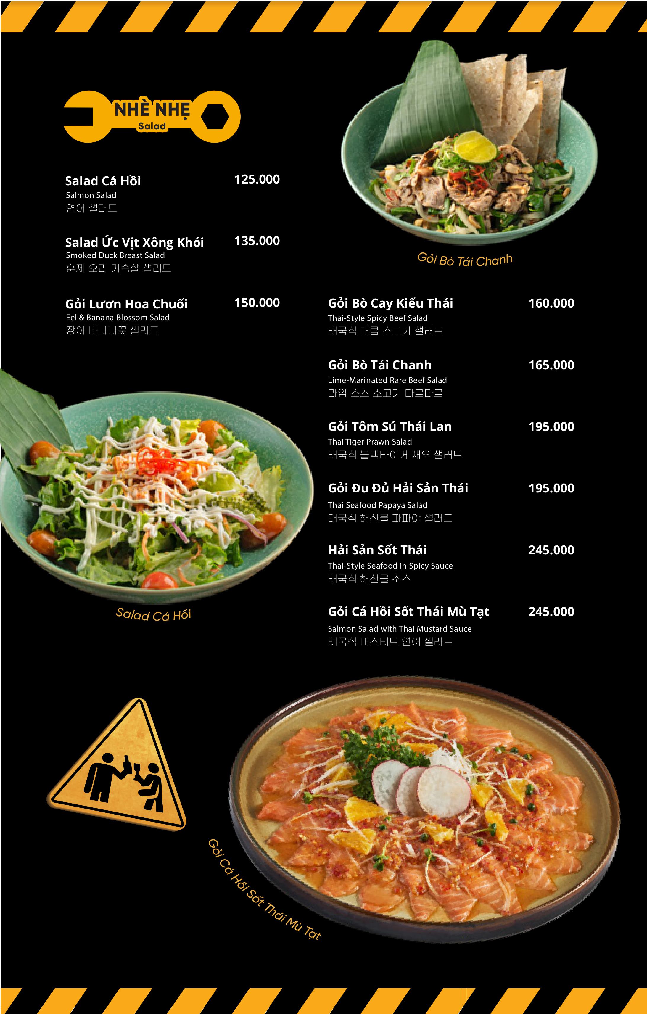 Menu Xà Gồ Thép - Xưởng Bia - Võ Văn Kiệt 9 