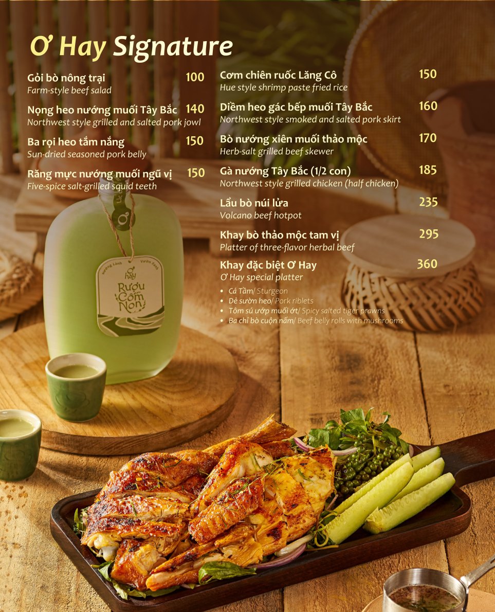 Menu Ơ Hay Grill & Chill - Hoàng Văn Thụ 6