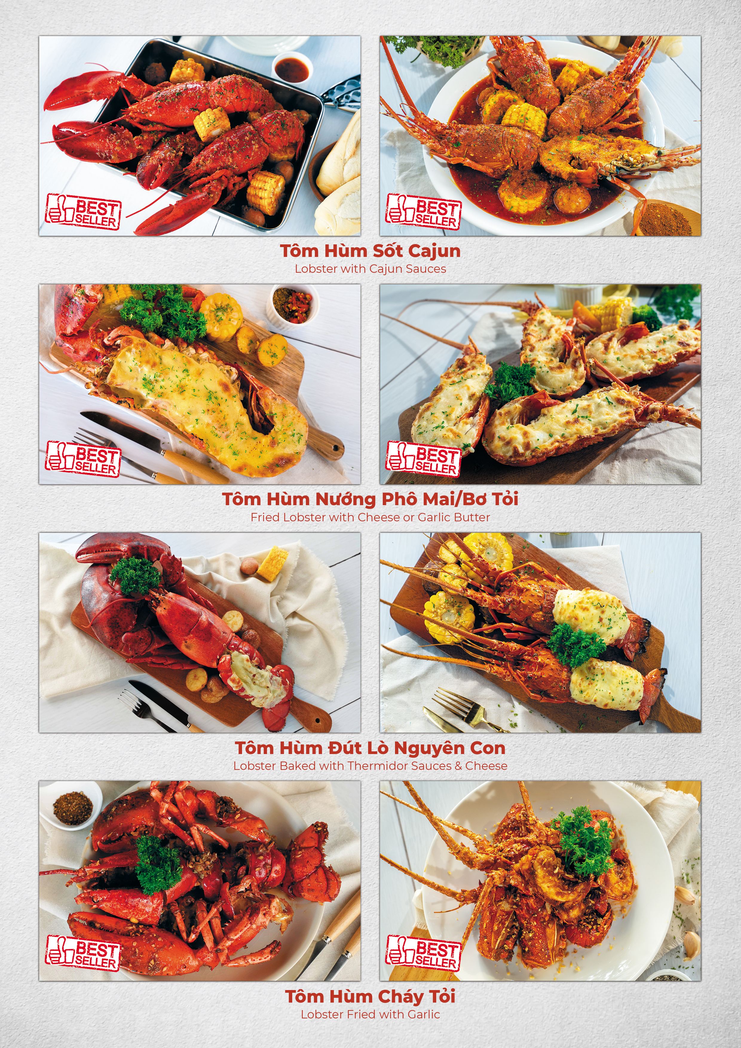 Menu Lobster Bay - Nhà Hàng Hải Sản Kiểu Mỹ - Kỳ Đồng 4