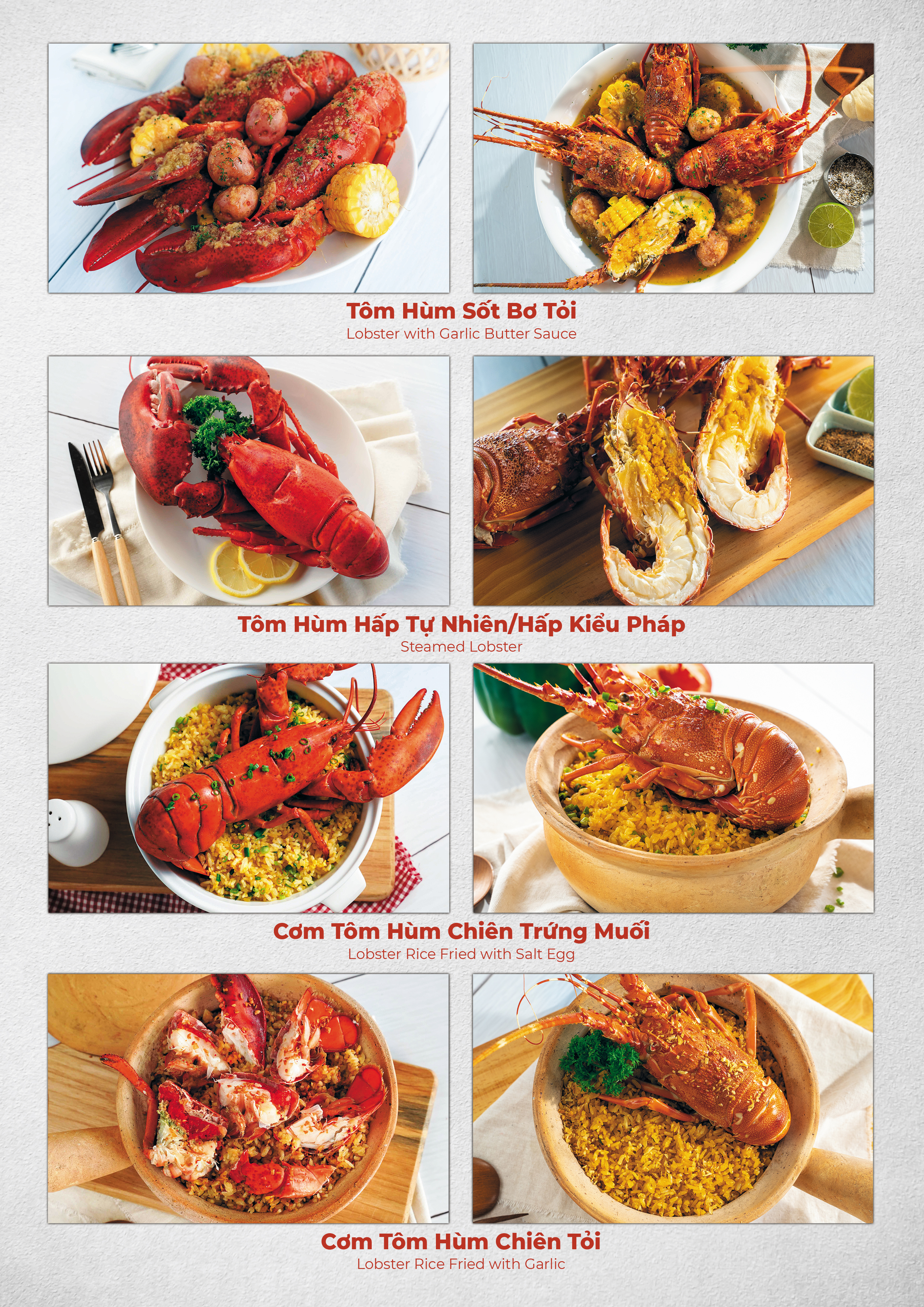 Menu Lobster Bay - Nhà Hàng Hải Sản Kiểu Mỹ - Kỳ Đồng 6