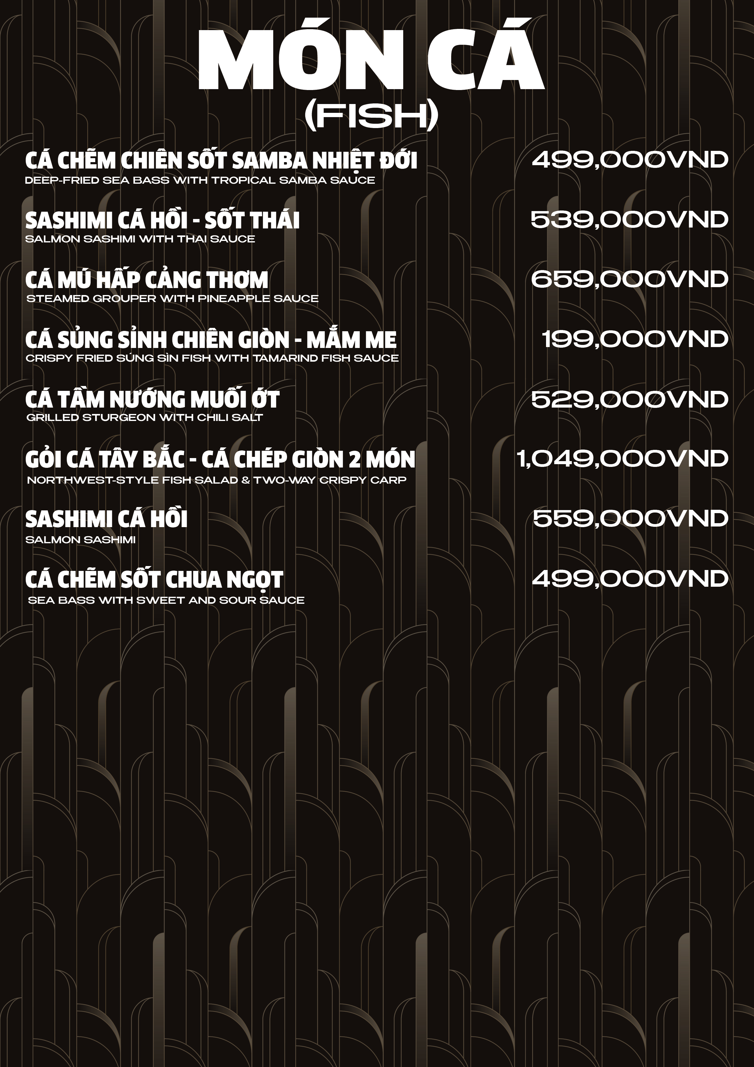 Menu The Wann - Nam Kỳ Khởi Nghĩa 9 