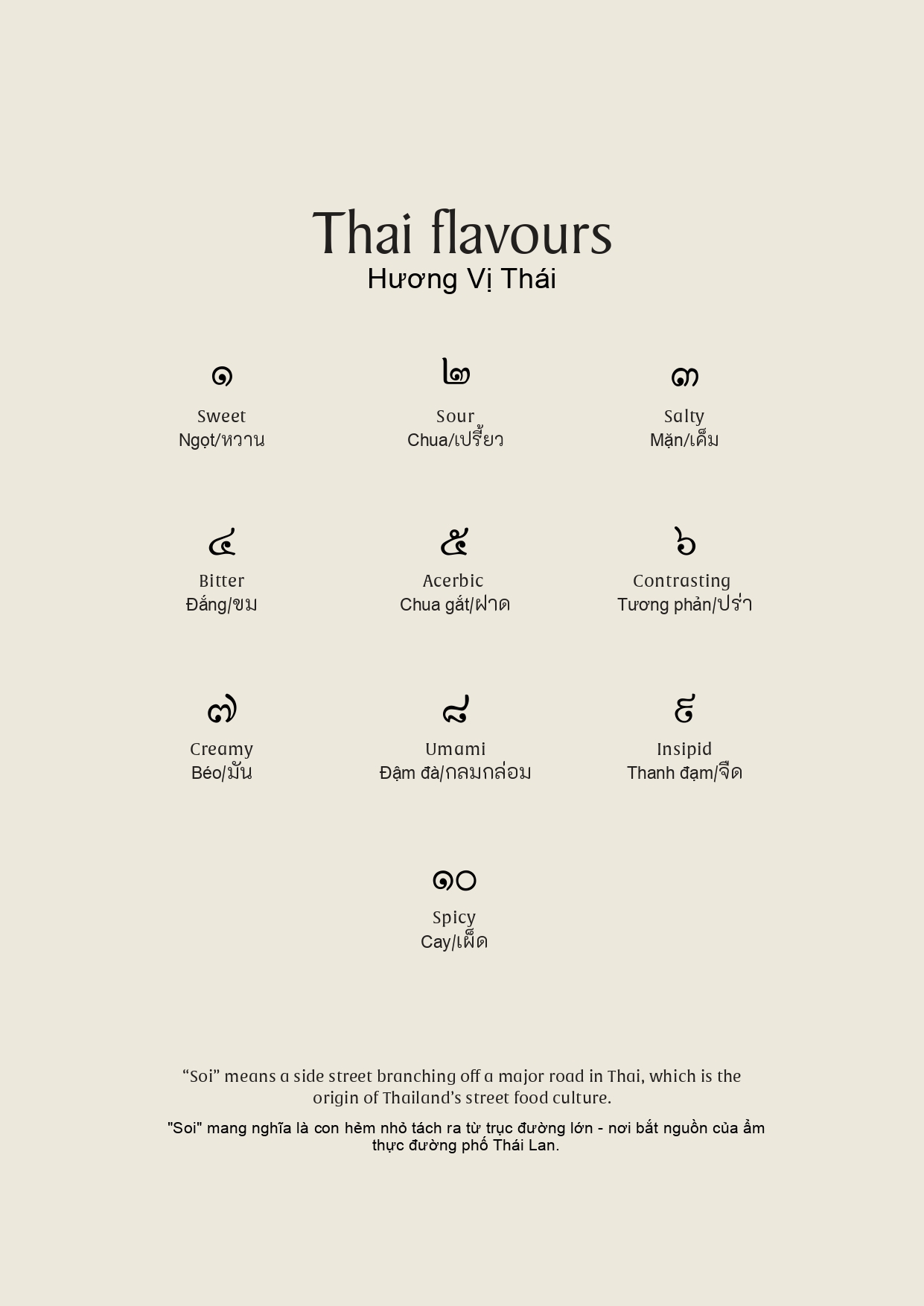 Menu Nhà hàng SOI - Dusit Le Palais Tu Hoa - Âu Cơ 7 