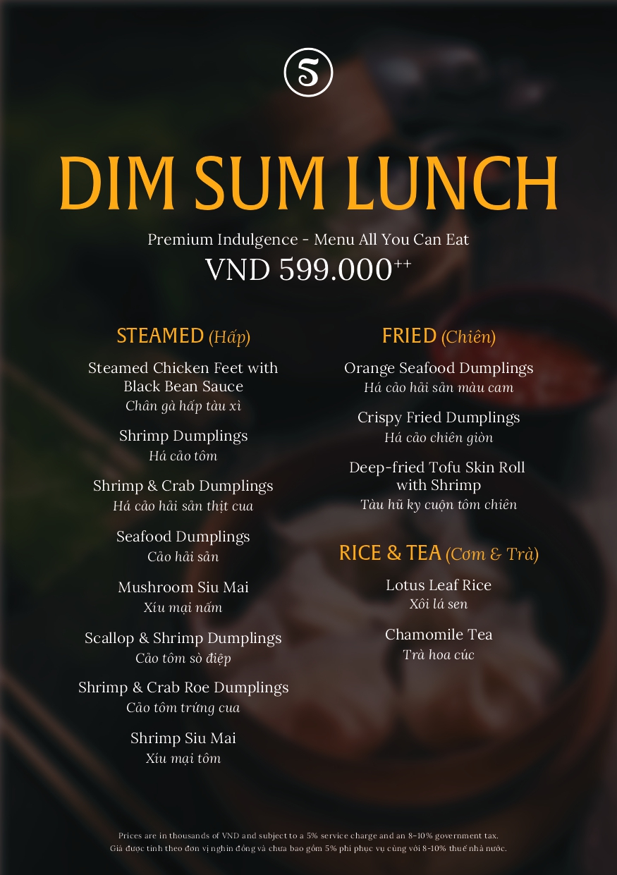 Menu Nhà hàng SOI - Dusit Le Palais Tu Hoa - Âu Cơ 3 