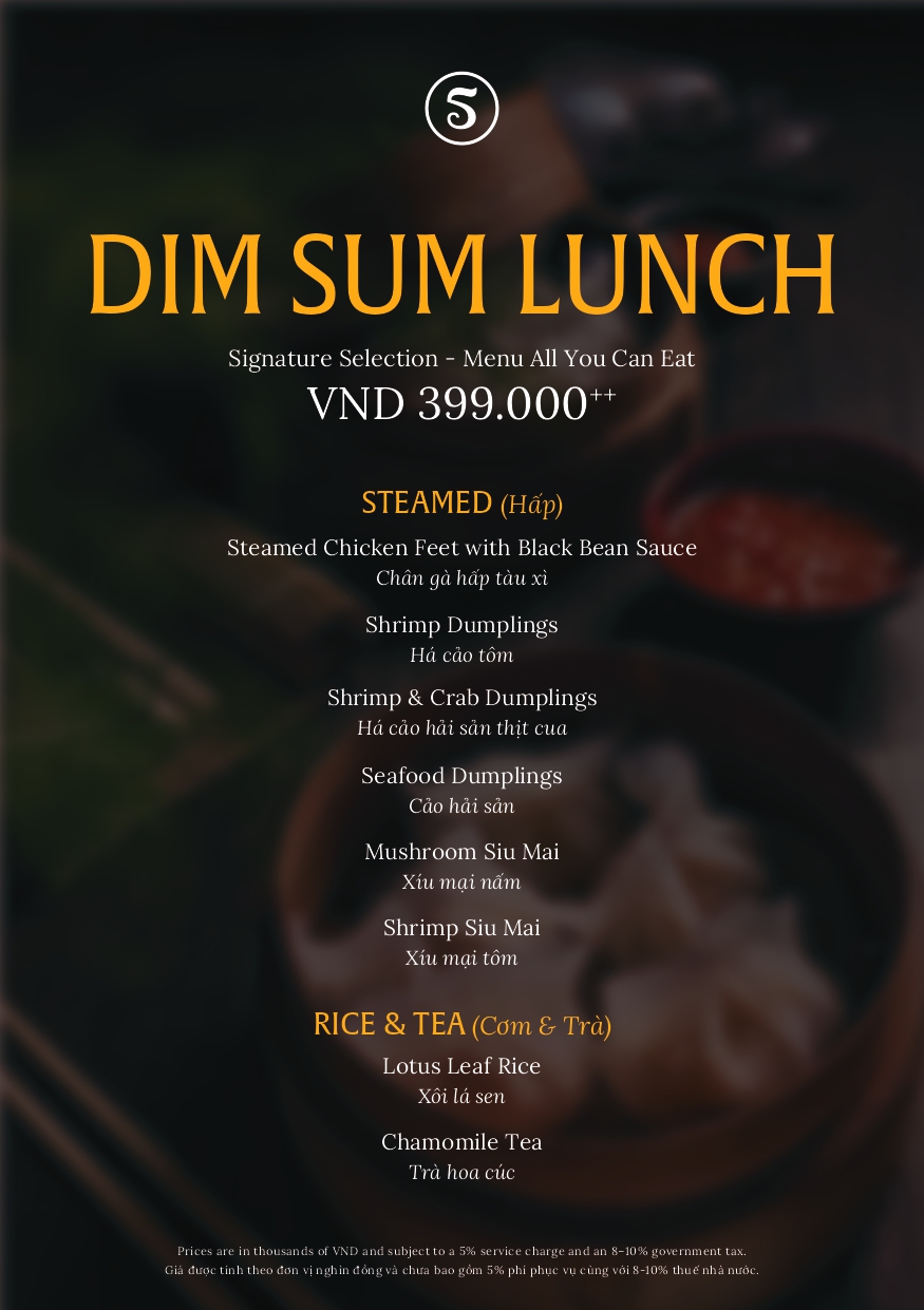 Menu Nhà hàng SOI - Dusit Le Palais Tu Hoa - Âu Cơ 4 