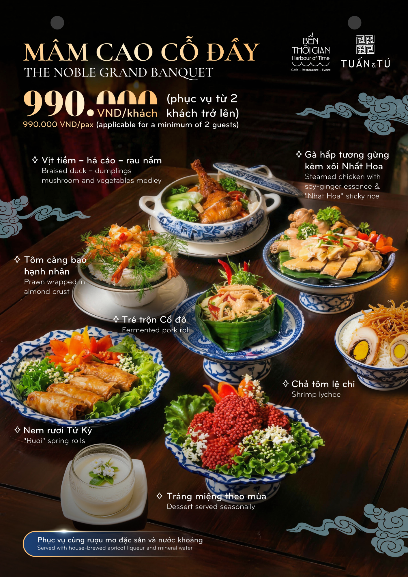 Menu Bến Thời Gian - Đường 103 TML 2 