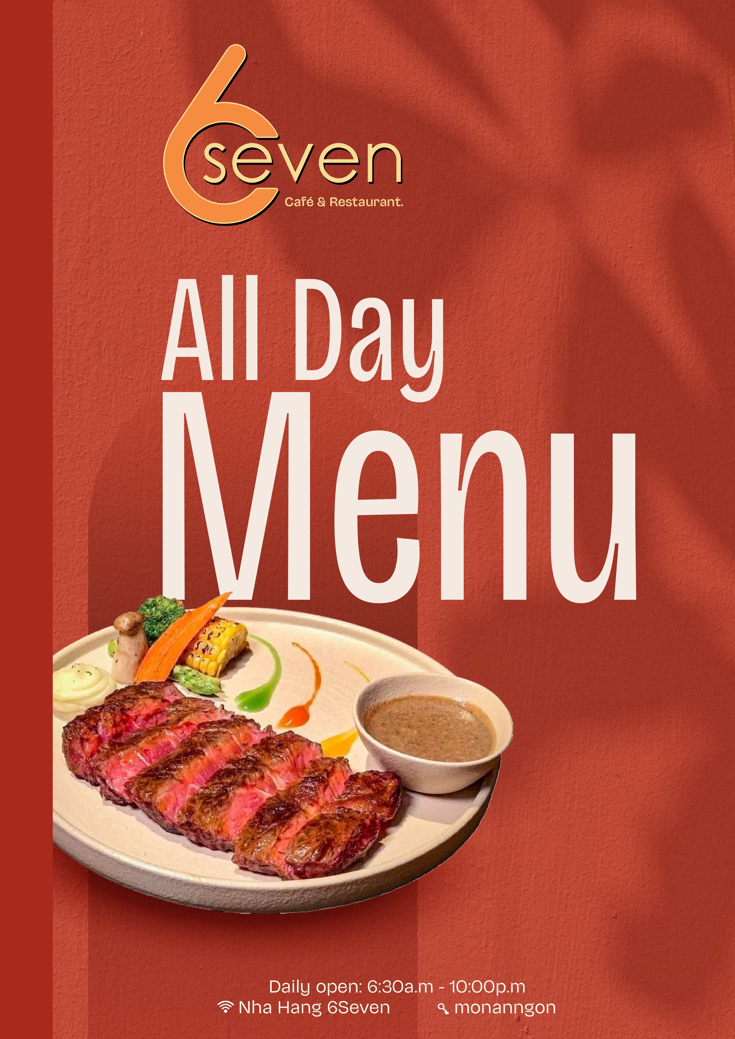 Menu 6Seven Restaurant - Đường số 23 1 