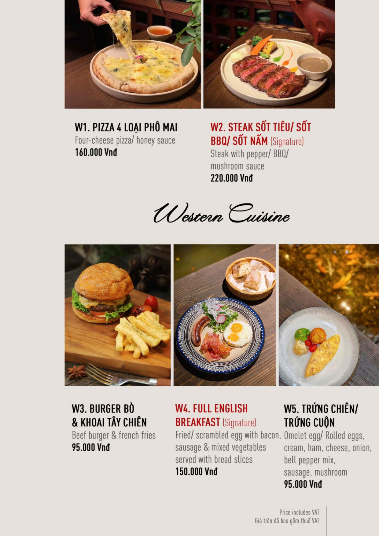Menu Chạm Bistro Garden - Phạm Thái Bường 7 