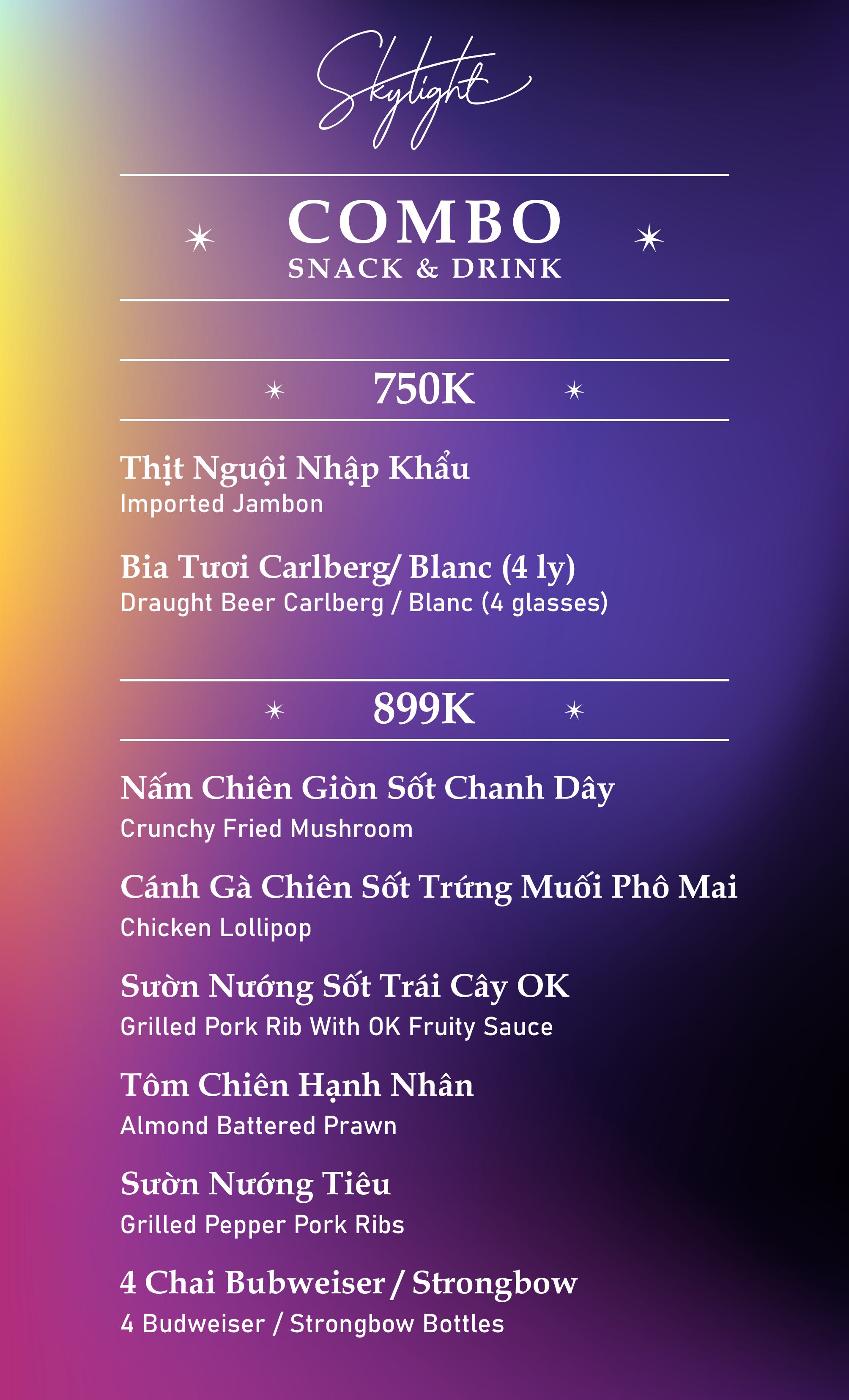 Menu Combo: Snack + Drink-1