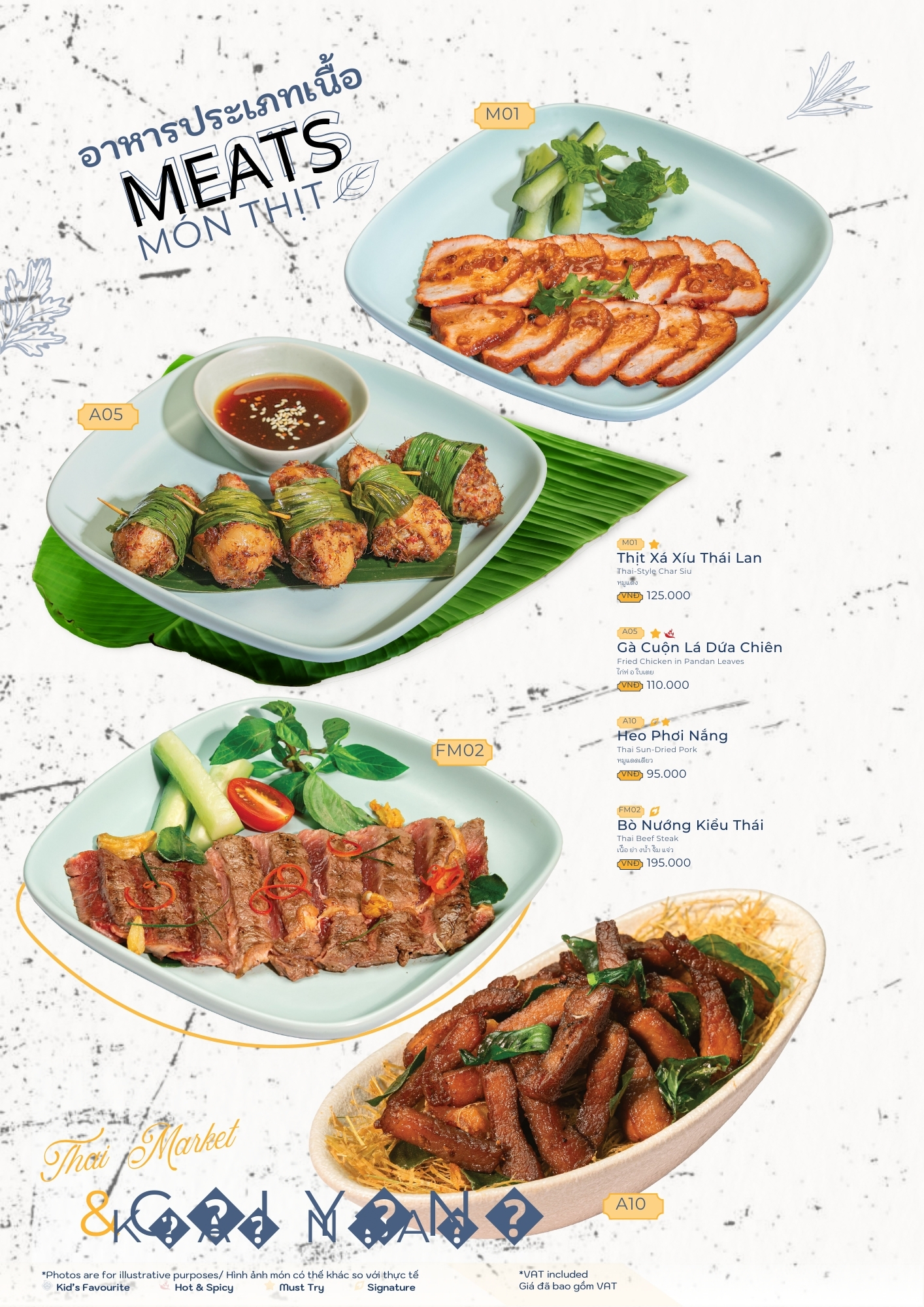 Menu Thai Market - Sư Vạn Hạnh 8