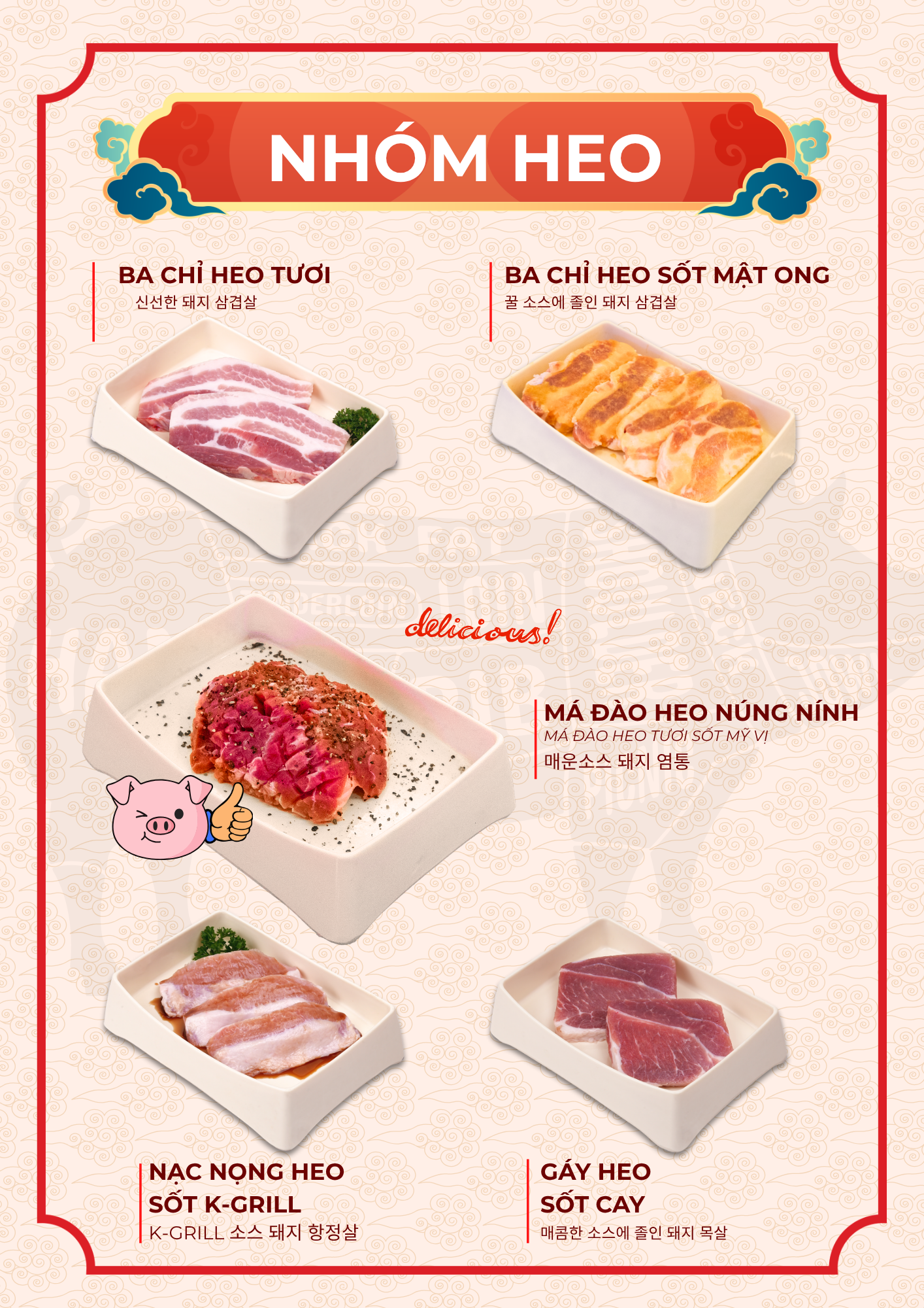 Menu K-Grill - Nướng Hàn Quốc - Võ Chí Công 21 
