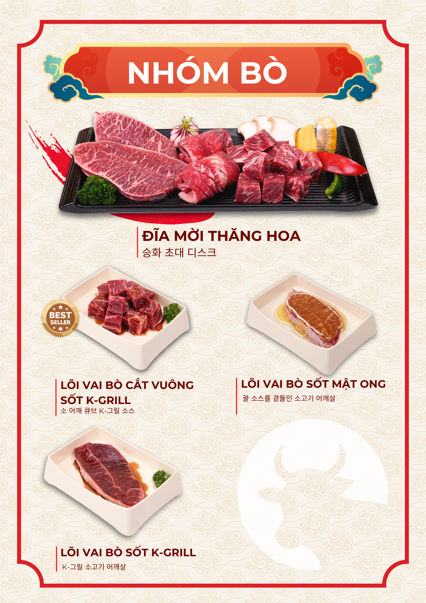 Menu K-Grill - Nướng Hàn Quốc - Võ Chí Công 3 