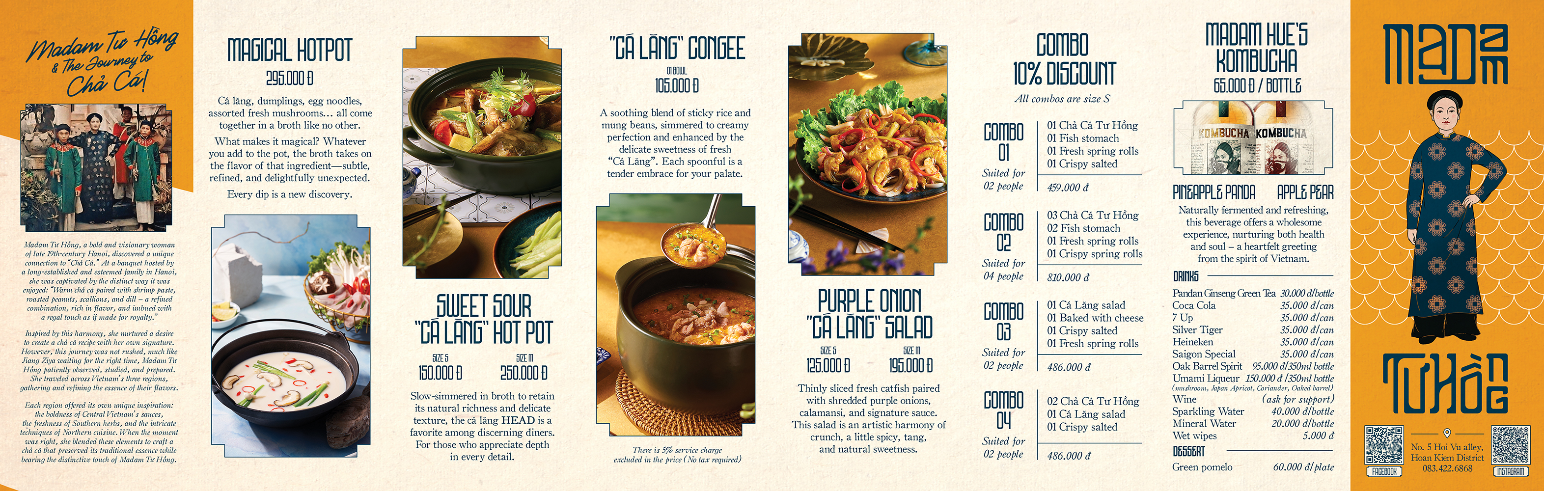 Menu MaDam Tư Hồng - Hàng Bông 1