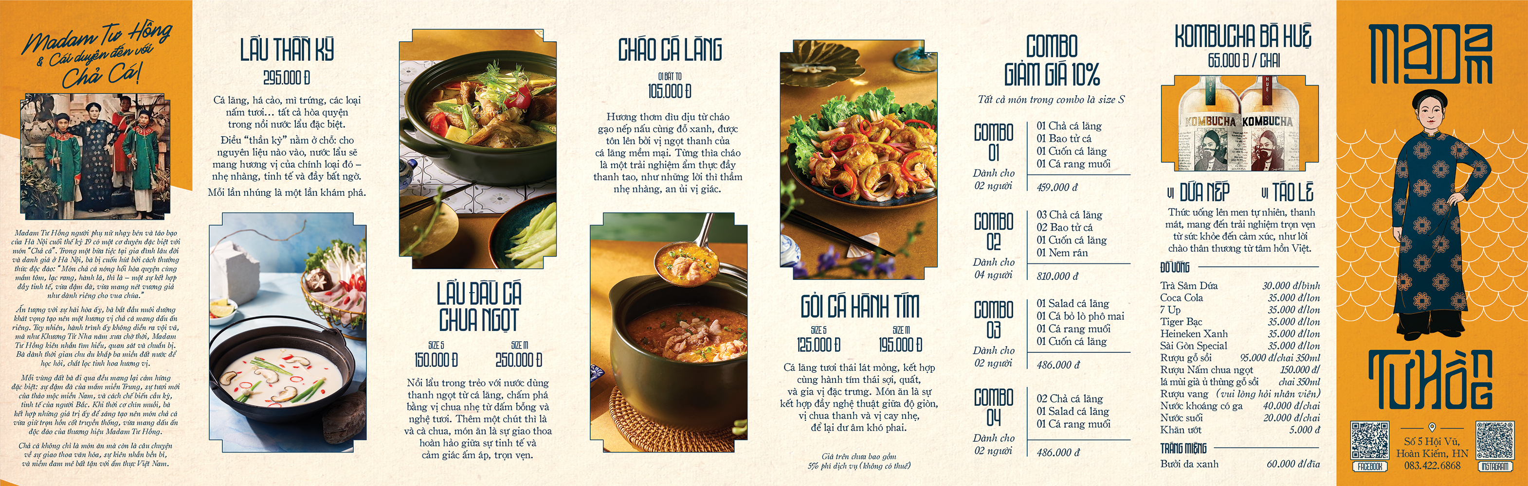 Menu MaDam Tư Hồng - Hàng Bông 2